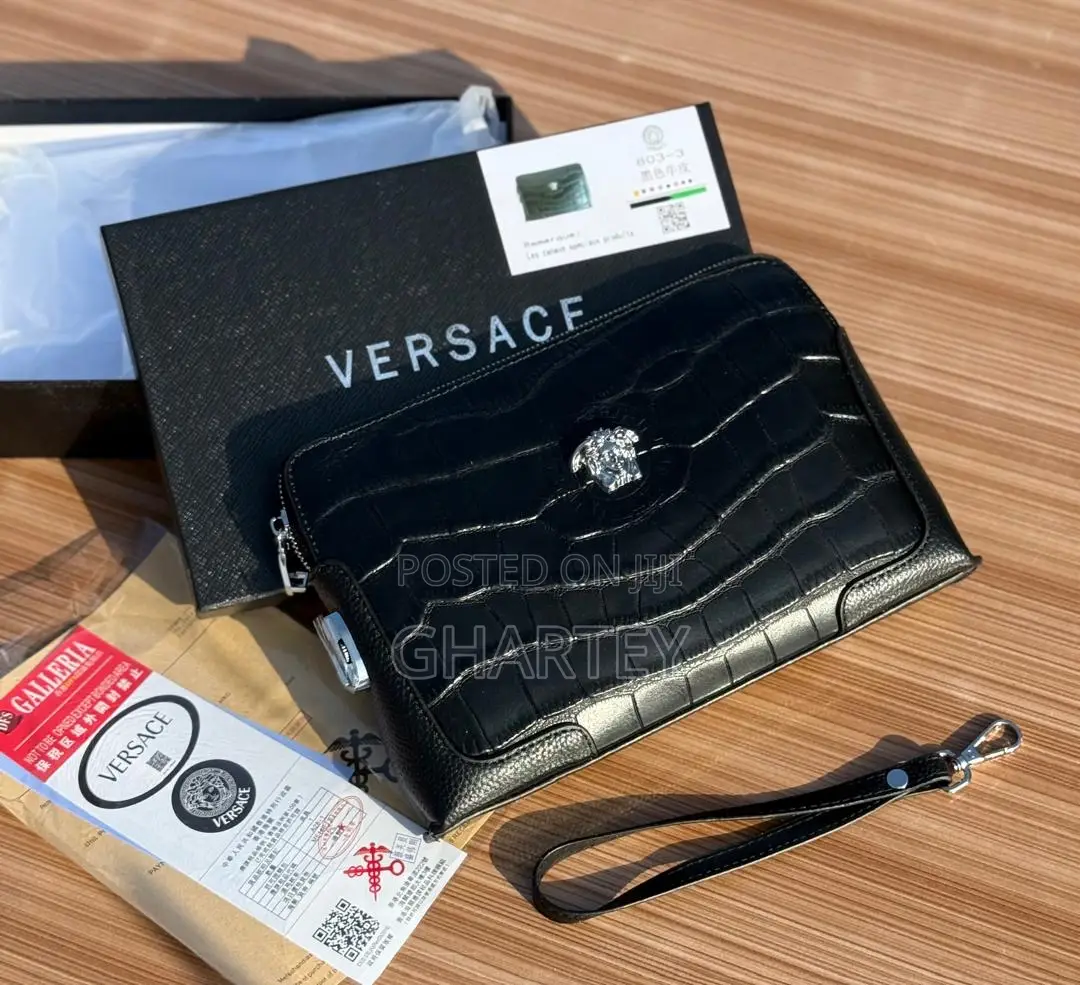 Versace Men’S Clutch Bag - Black