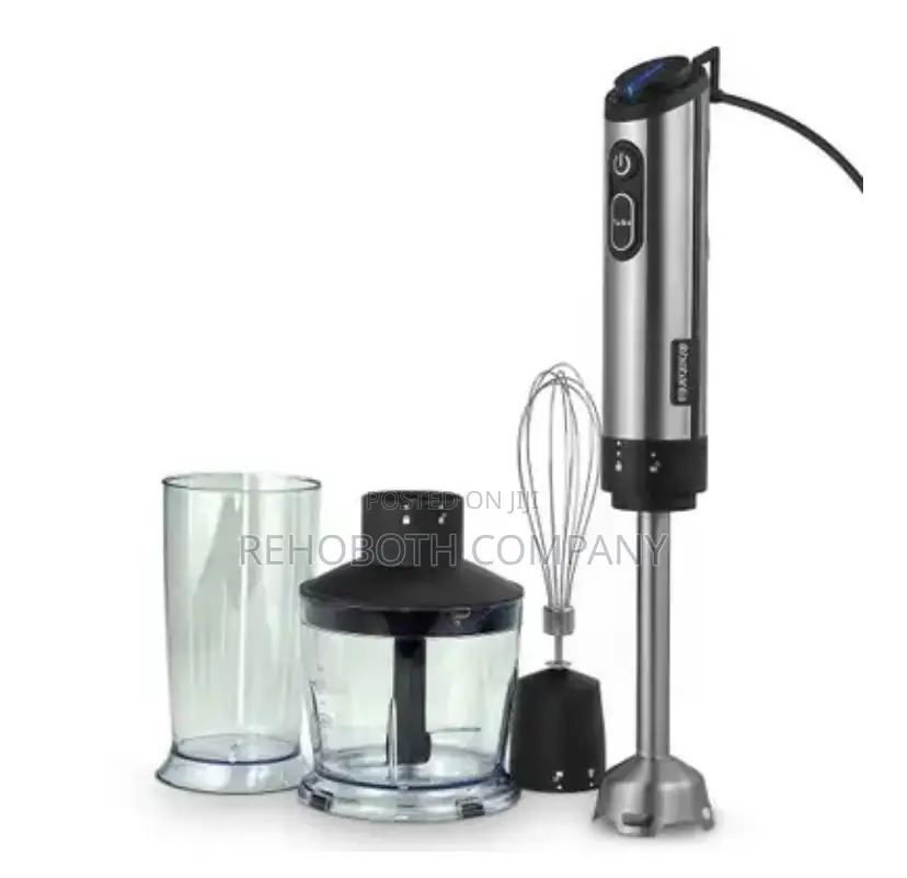 Brabantia Stick Blender Mixer and Accessory Set Stainless Steel