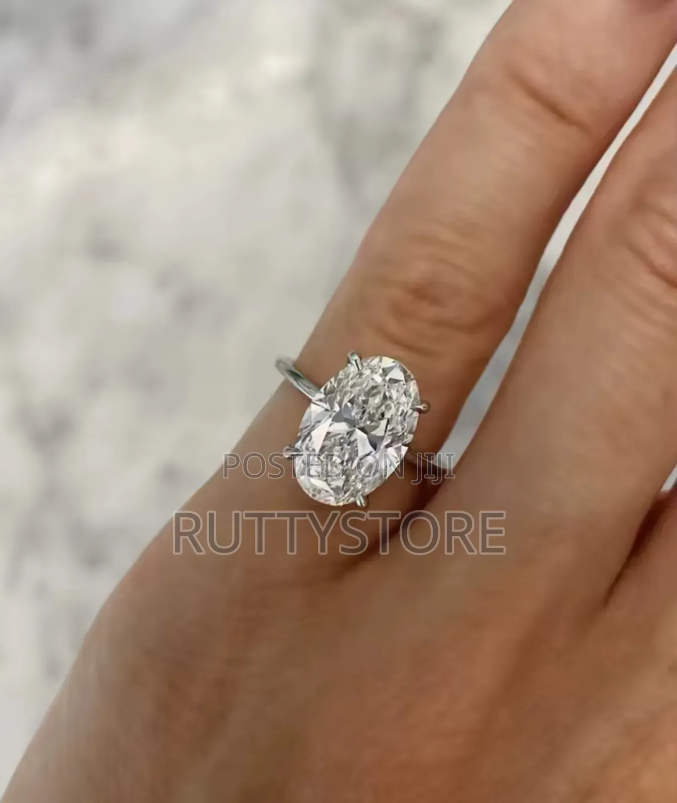 Sterling Engagement Ring (Free Case)