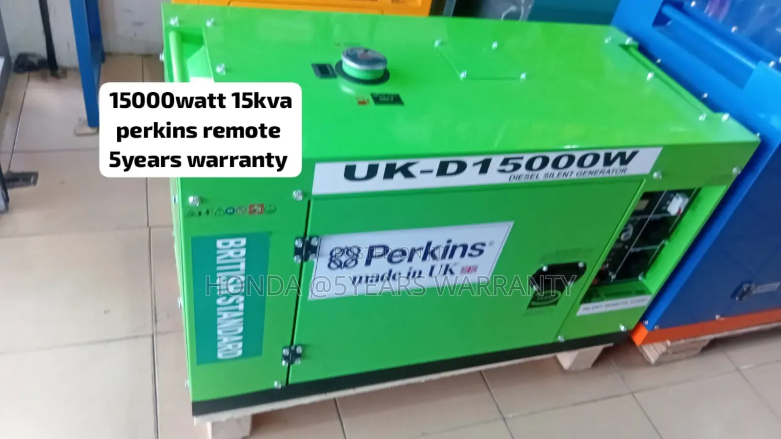 Power Source X Perkins 15kva 15000watt Remote Generator 15kv
