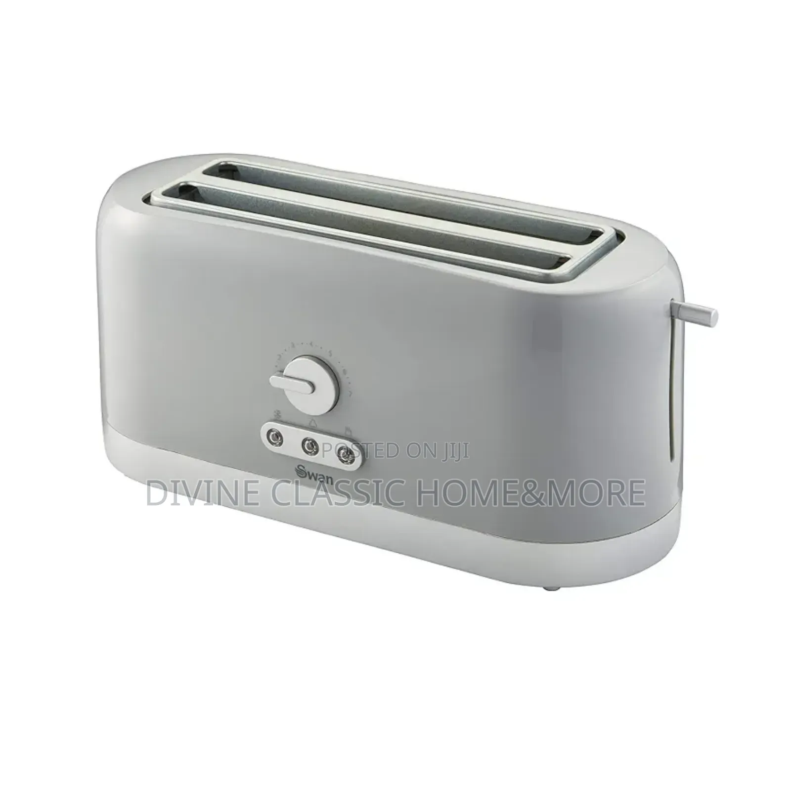 Swan 4 Slice St10091gryn Toaster, Grey, Variable Browning Control