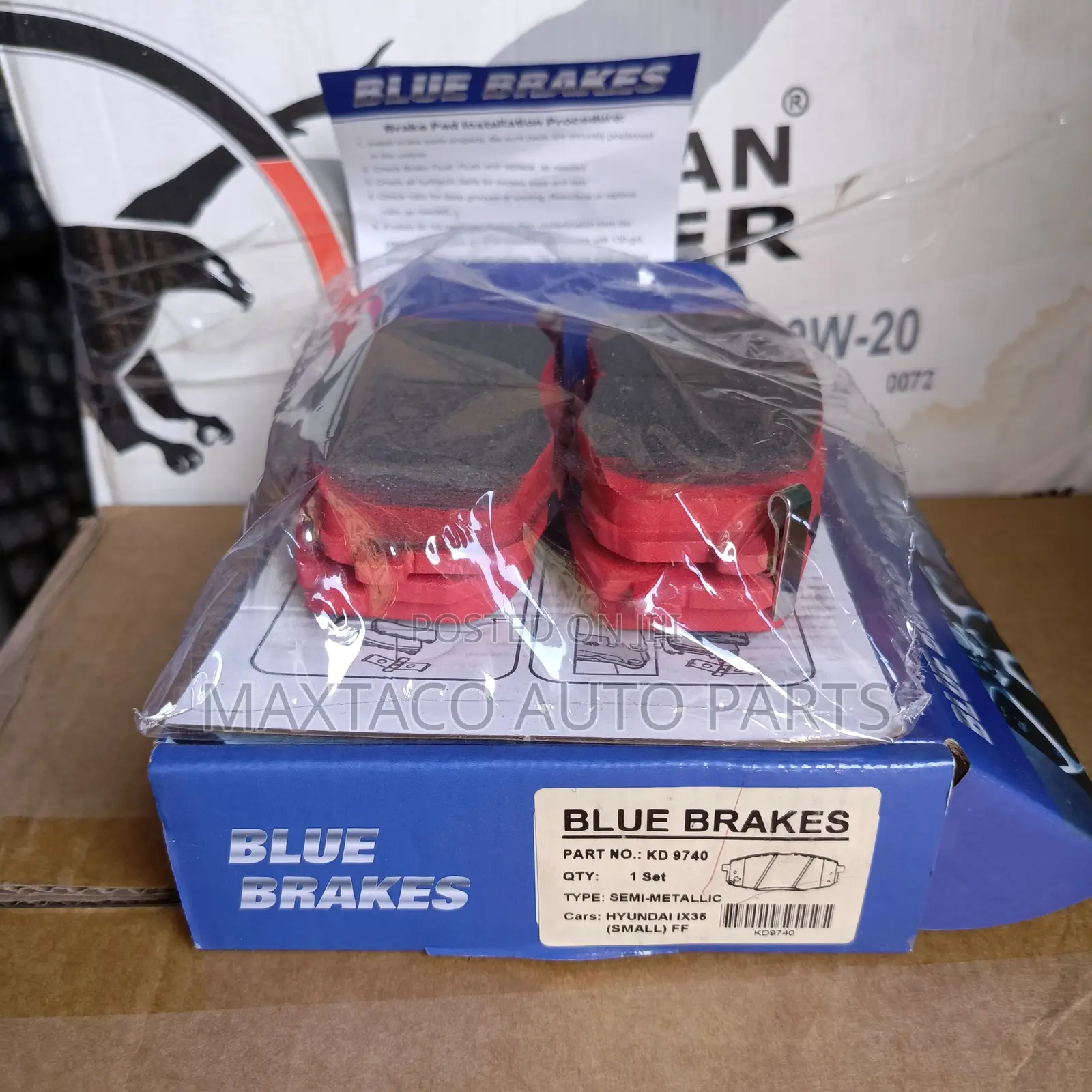Blue Brakes Kd9740 Semi-metalic Brake Pad-front For Hyundai Ix35