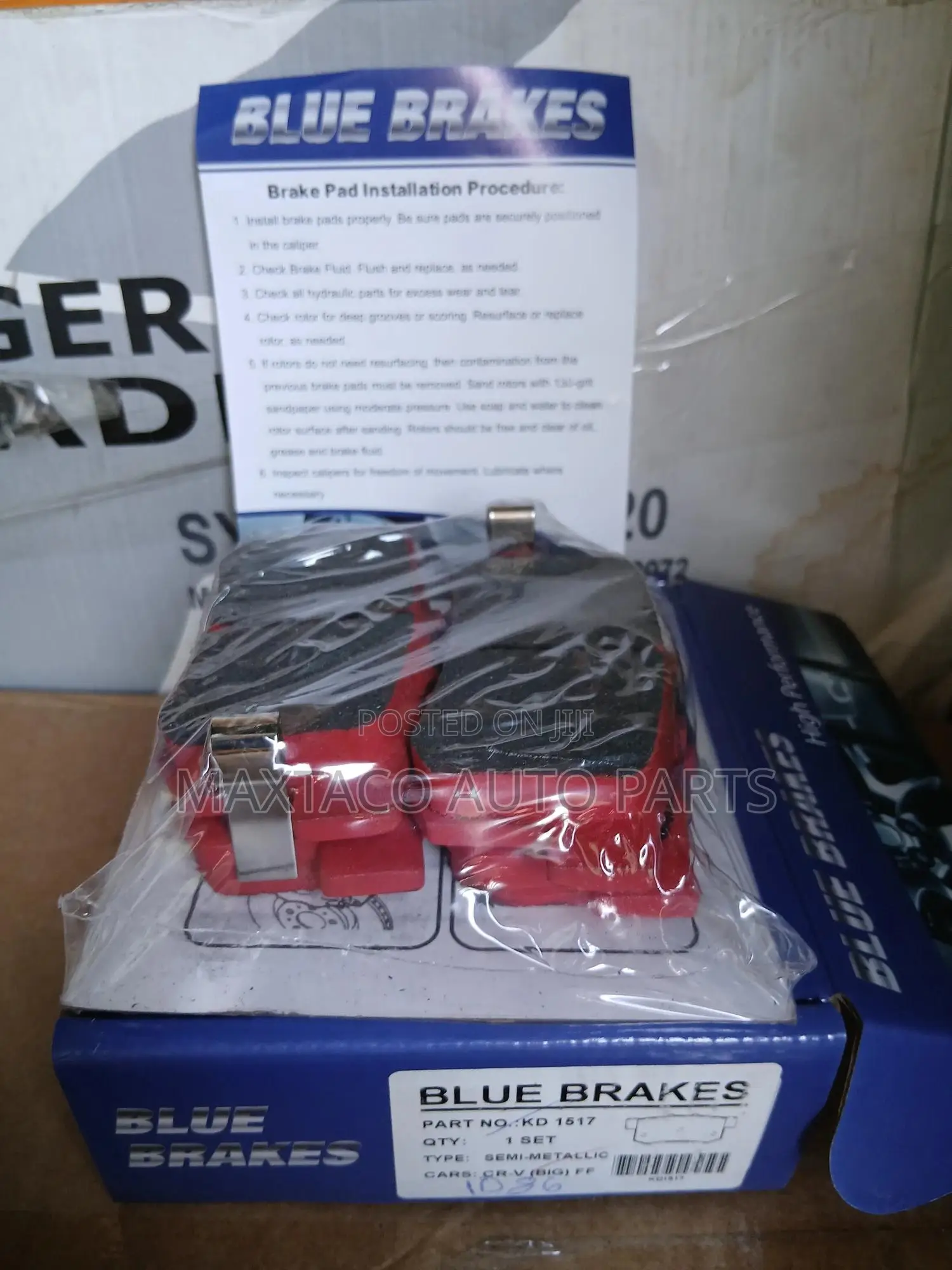 Blue Brakes Kd1517 Brake Pad-Rear for Acura CSX