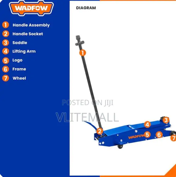 Wadfow Hydraulic Long Floor Jack - Whj1a02