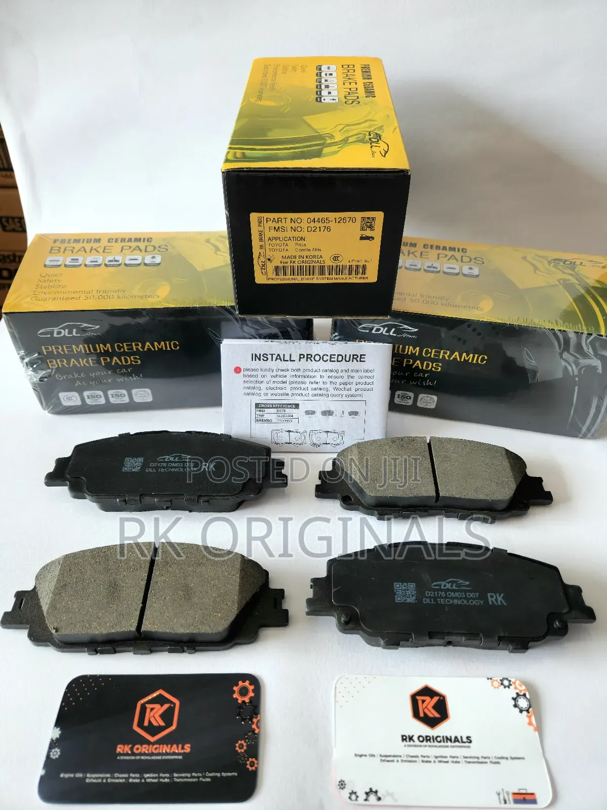 Toyota Corolla 2019-2025/Prius 2023-2025 Front Ceramic Brake Pads