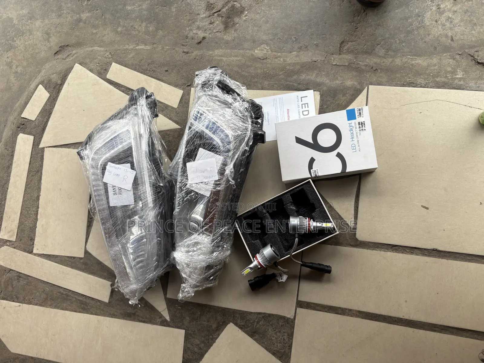 Hyundai Santafe 2013 2014 2015 Fog Light With Led Bulb