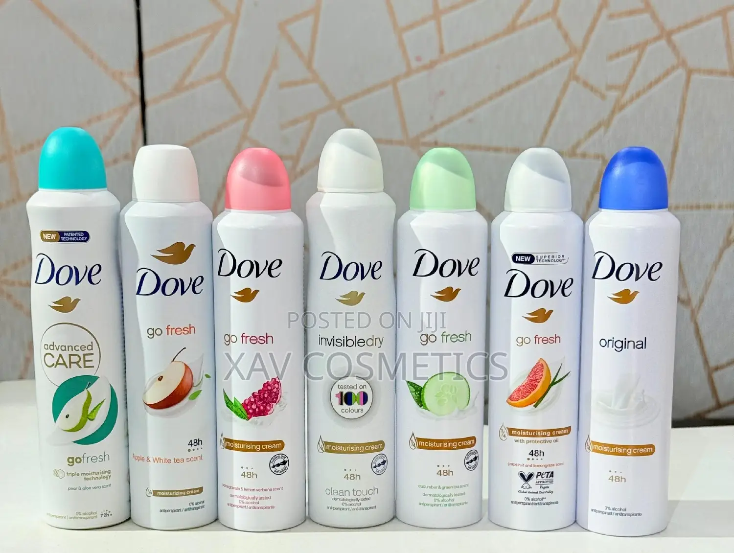 Dove Deodorant Spray in Different Colors