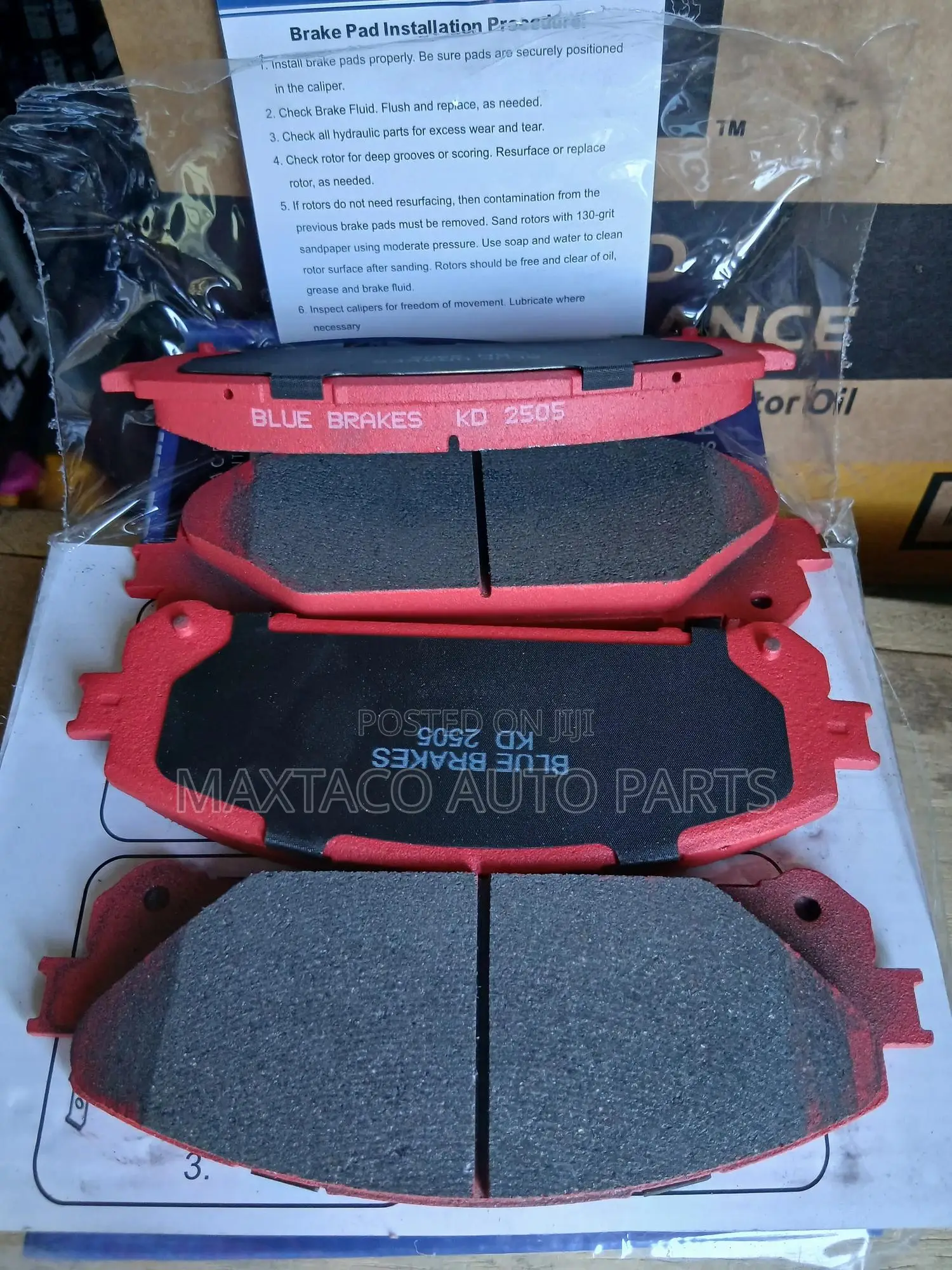 Blue Brakes Kd2505 Semi-Metallic Brake Pad-Front for Lexus Rx350