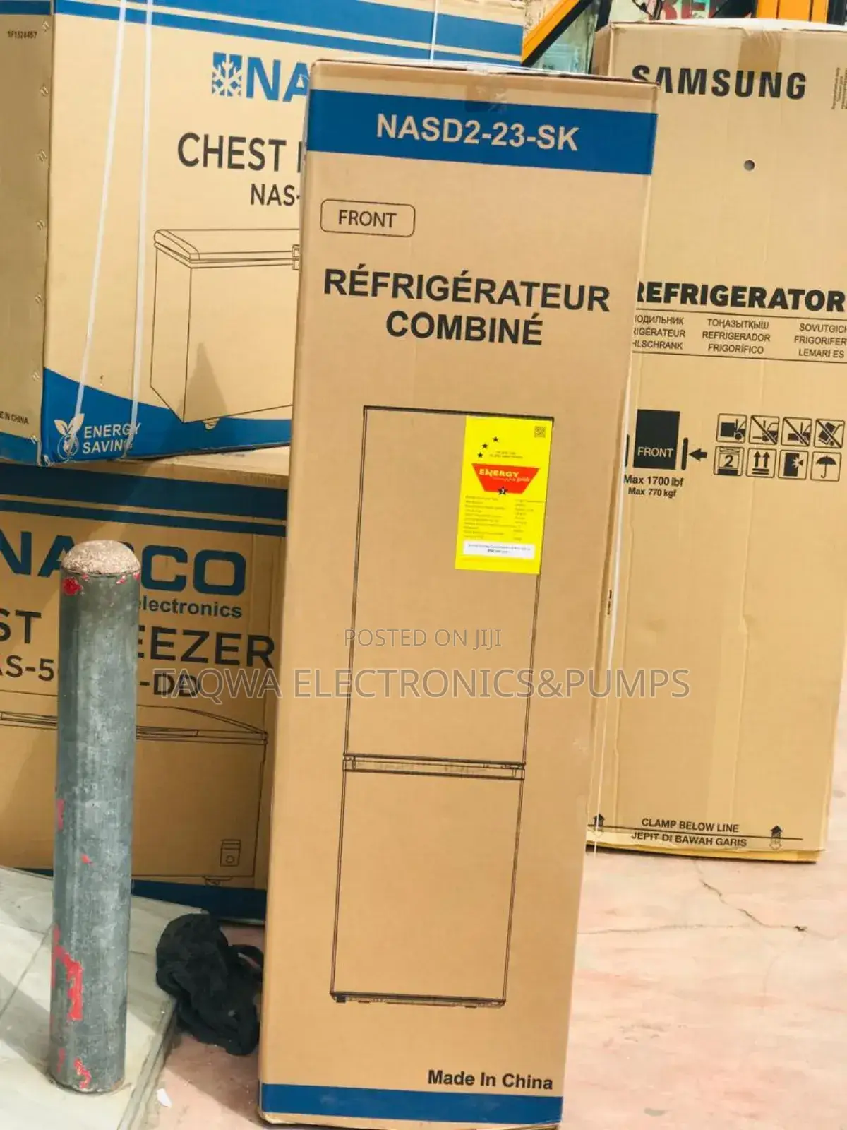 Quality Nasco 170l Bottom Freezer Fridge