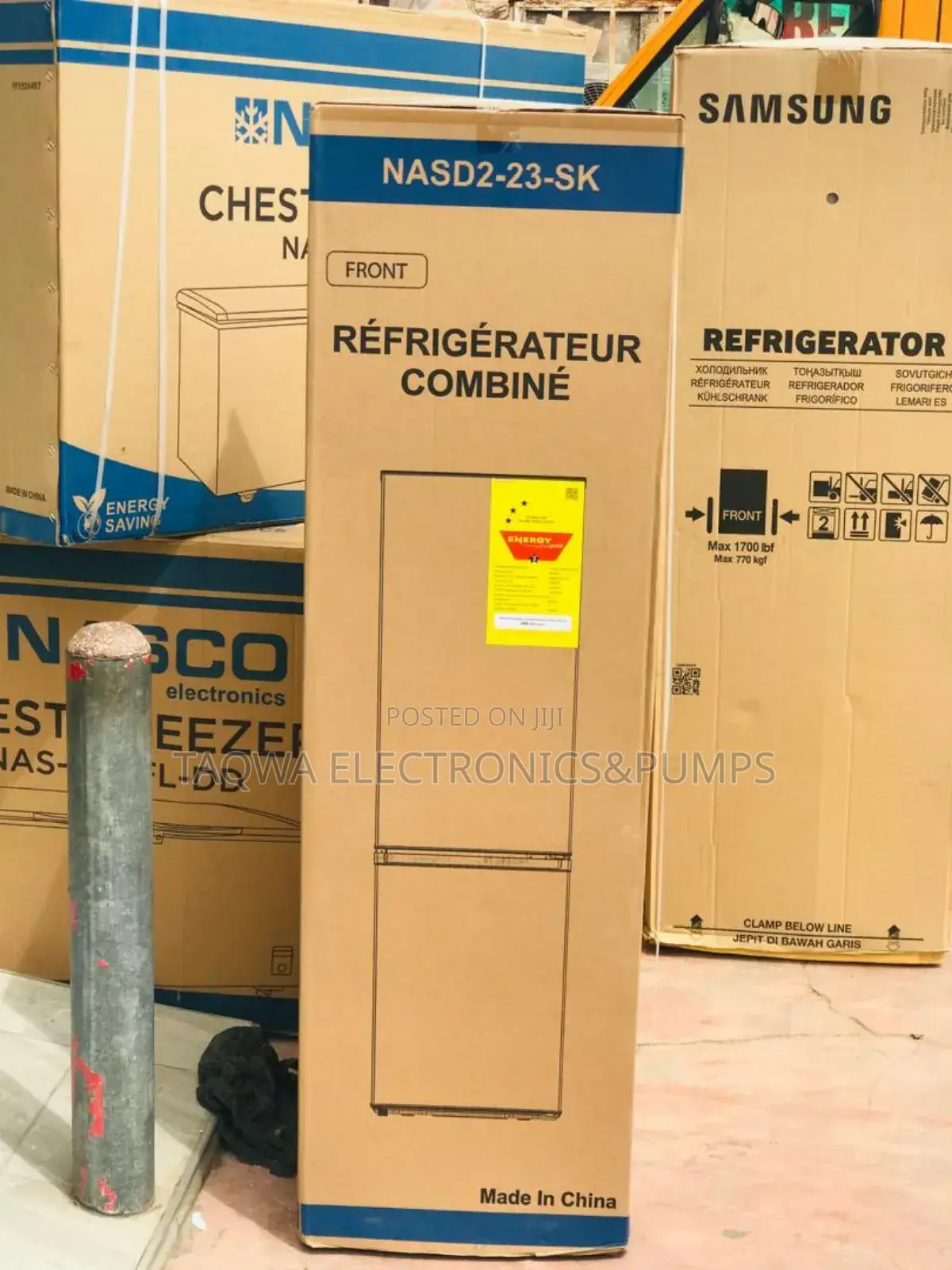 Klassic Nasco 170ltr Bottom Freezer Refrigerator
