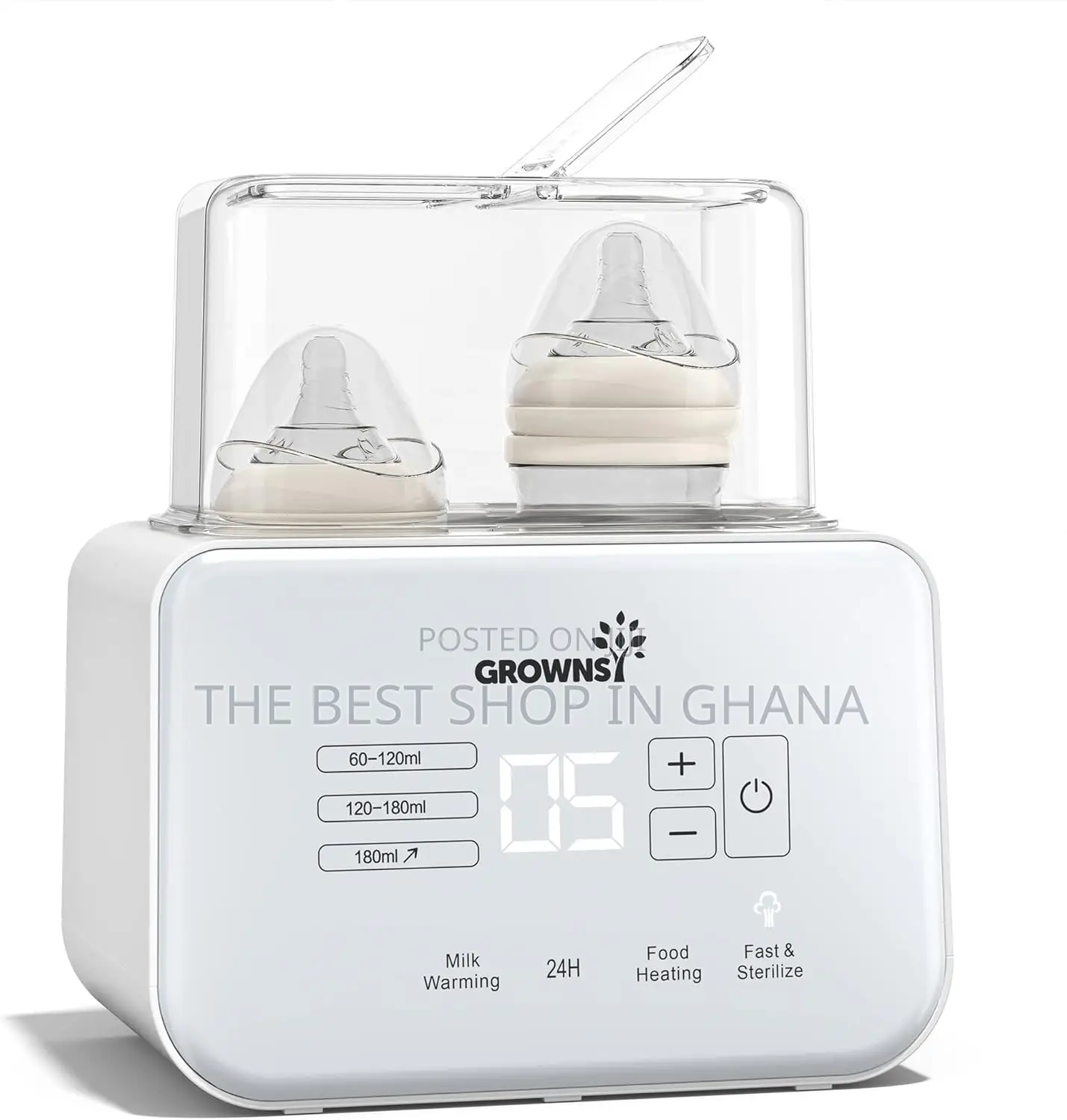 Bottle Warmer 8-in-1 Fast Baby Milk Warmer and Steriliser W/ LCD/Timer