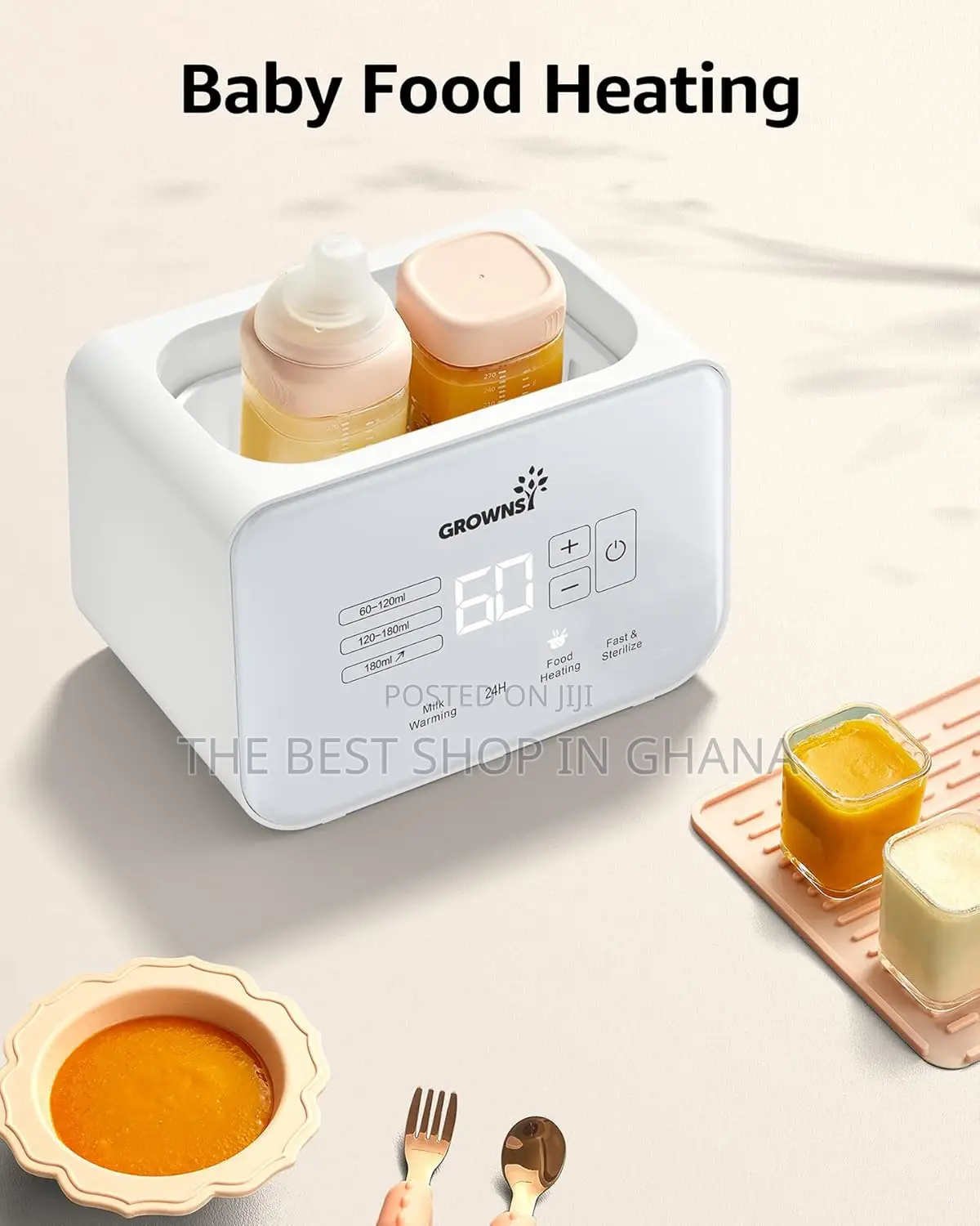 Bottle Warmer 8-in-1 Fast Baby Milk Warmer and Steriliser W/ LCD/Timer