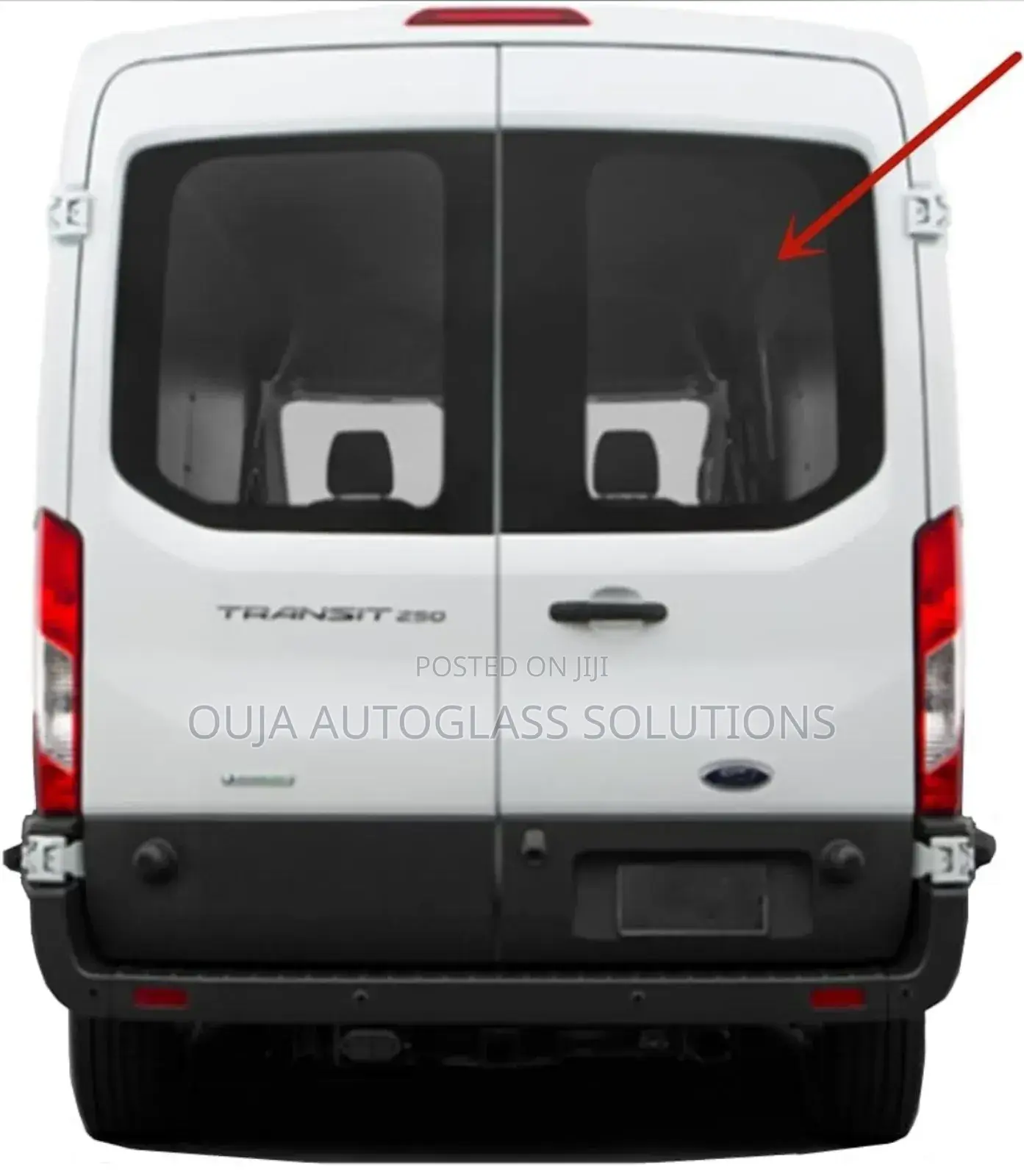 2015 Ford Transit Mid/High Roof Heated Rear Right Glass Back Glass