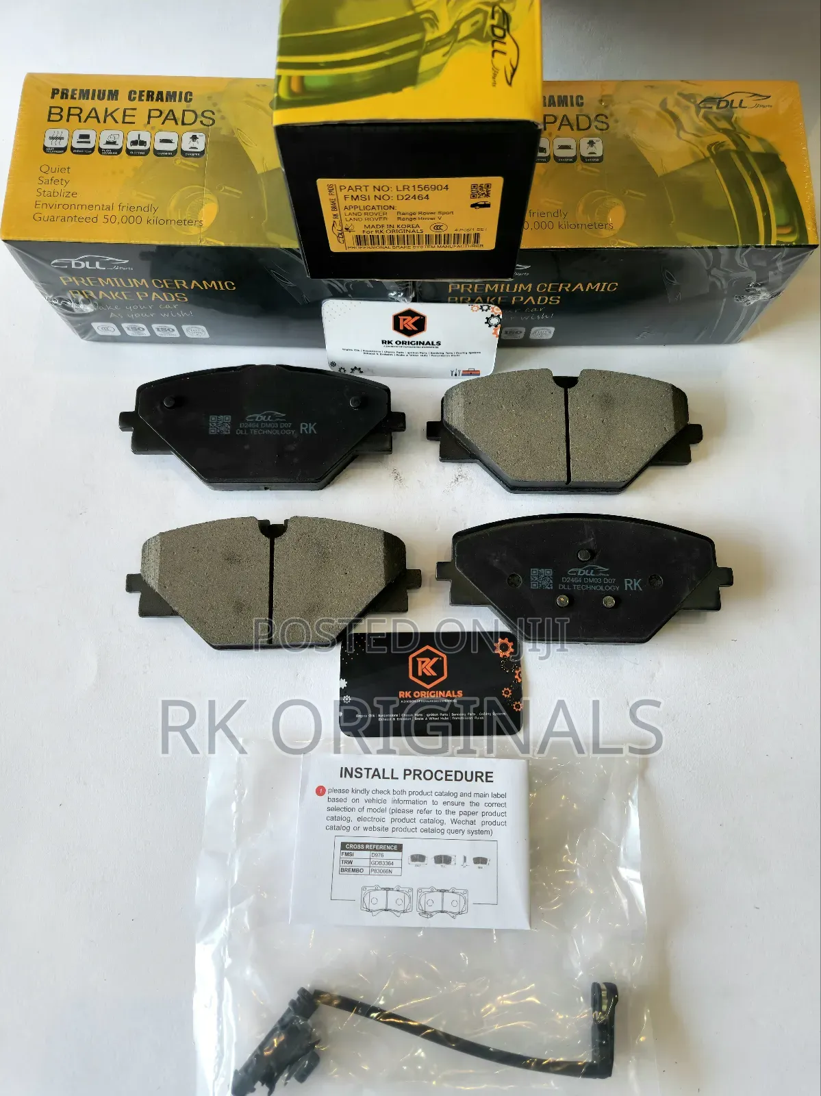 Range Rover Sport/Velar 2022-2025 Ceramic Back Brake Pad With Sensor