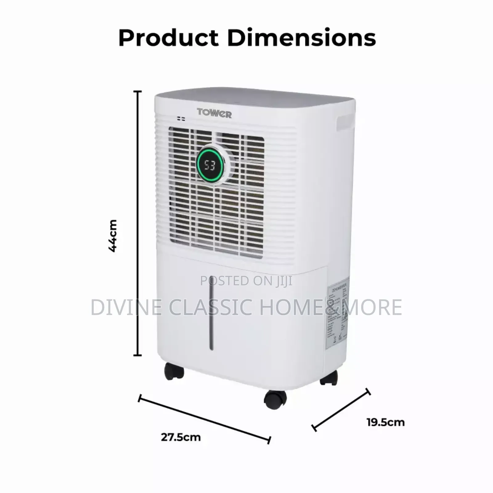 Tower 12litre Dehumidifier With 24-Hour Timer