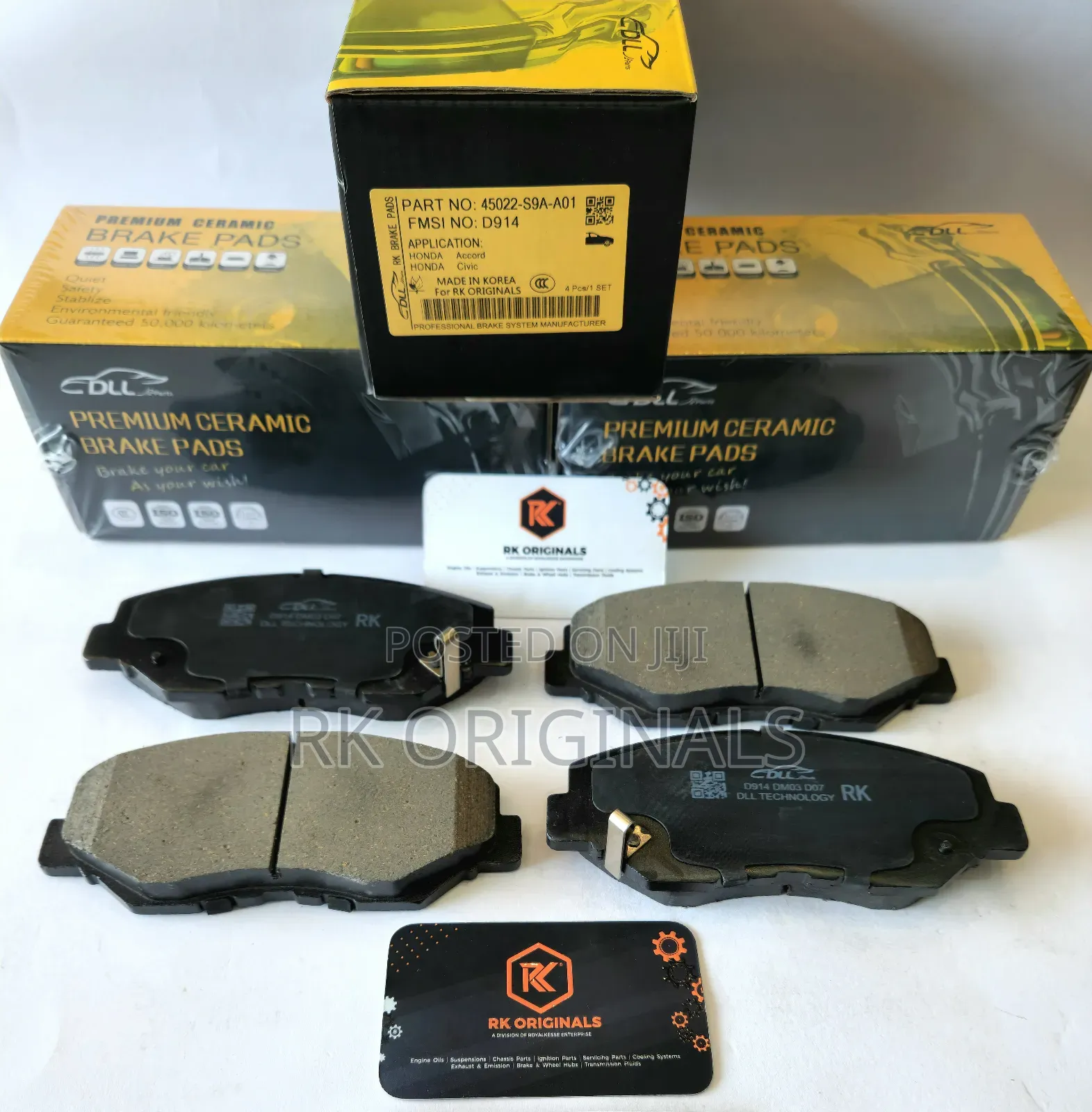 Accord 03-17/Civic 12-21/Cr-v 02-16/Fit 13-14 Ceramic Front Brake Pad