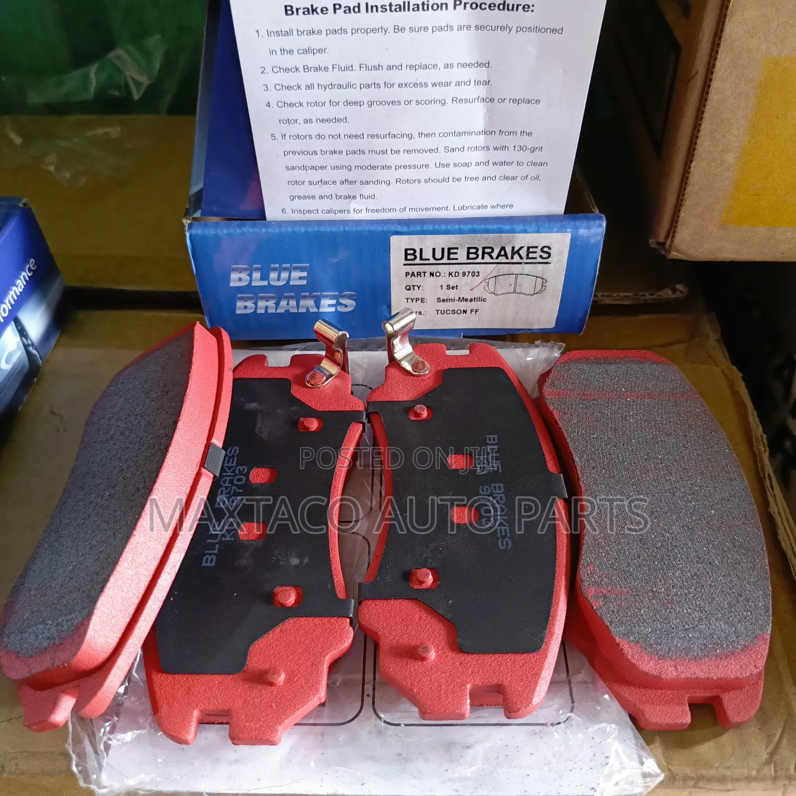 Blue Brakes Kd9703 Brake Pad-Front for Chevrolet Malibu