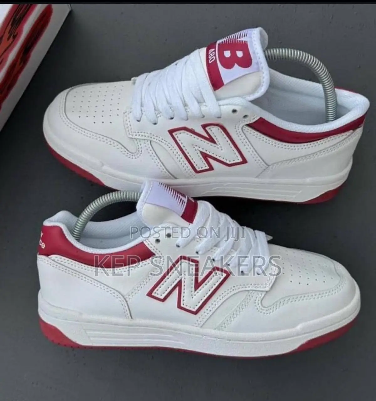 New Balance 480 'white Burgundy'