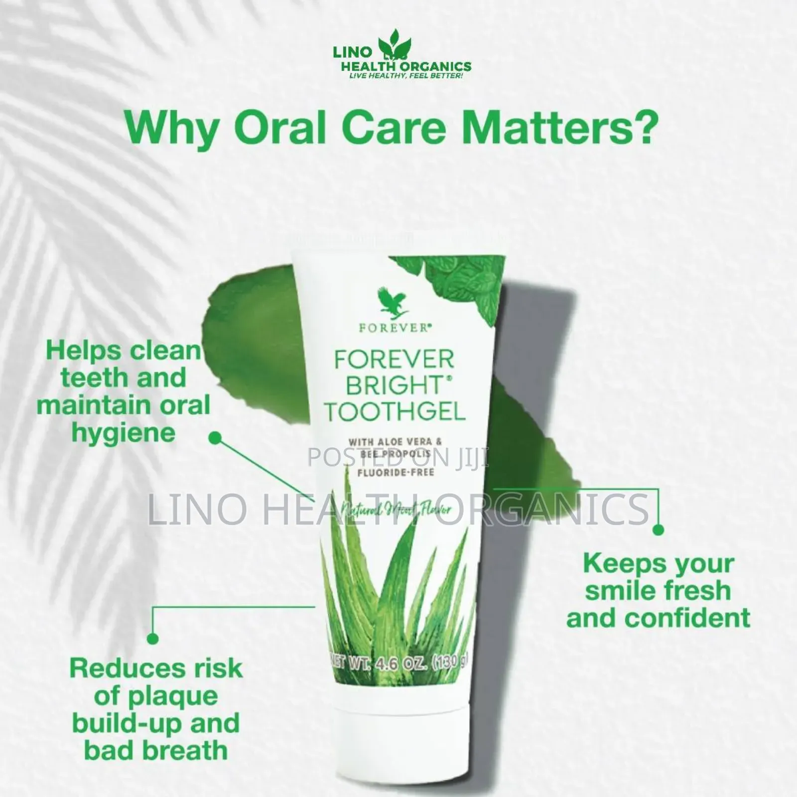 Forever Bright Toothgel | Oral Health Support | Flouride-Free |Organic