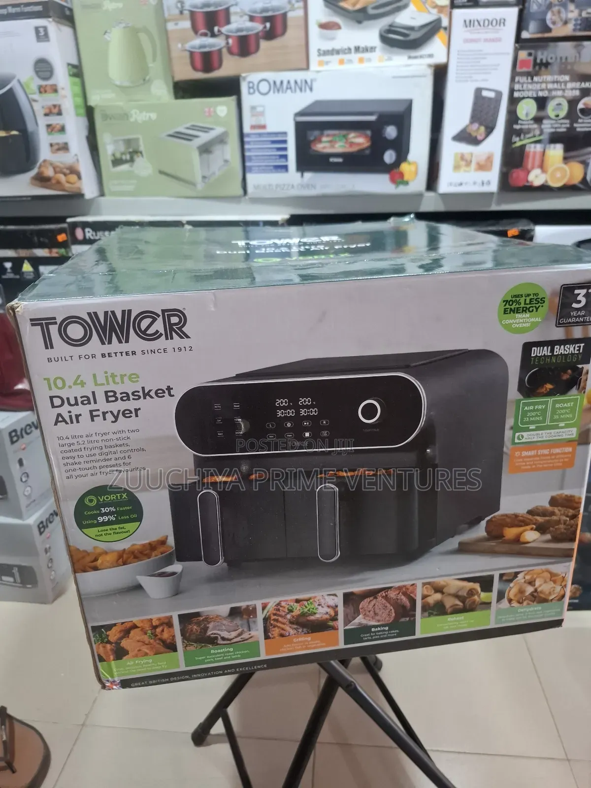 10.4l Tower Dual Basket Air Fryer Uk