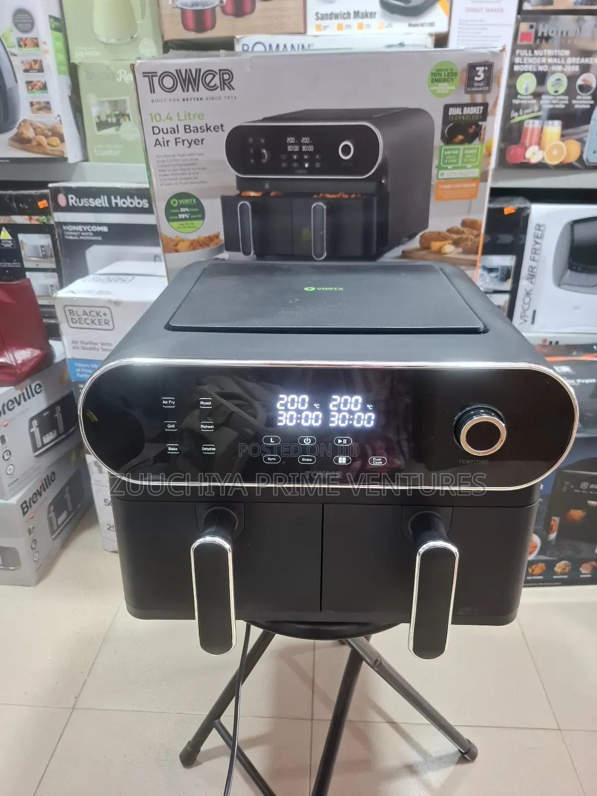 10.4l Tower Dual Basket Air Fryer Uk