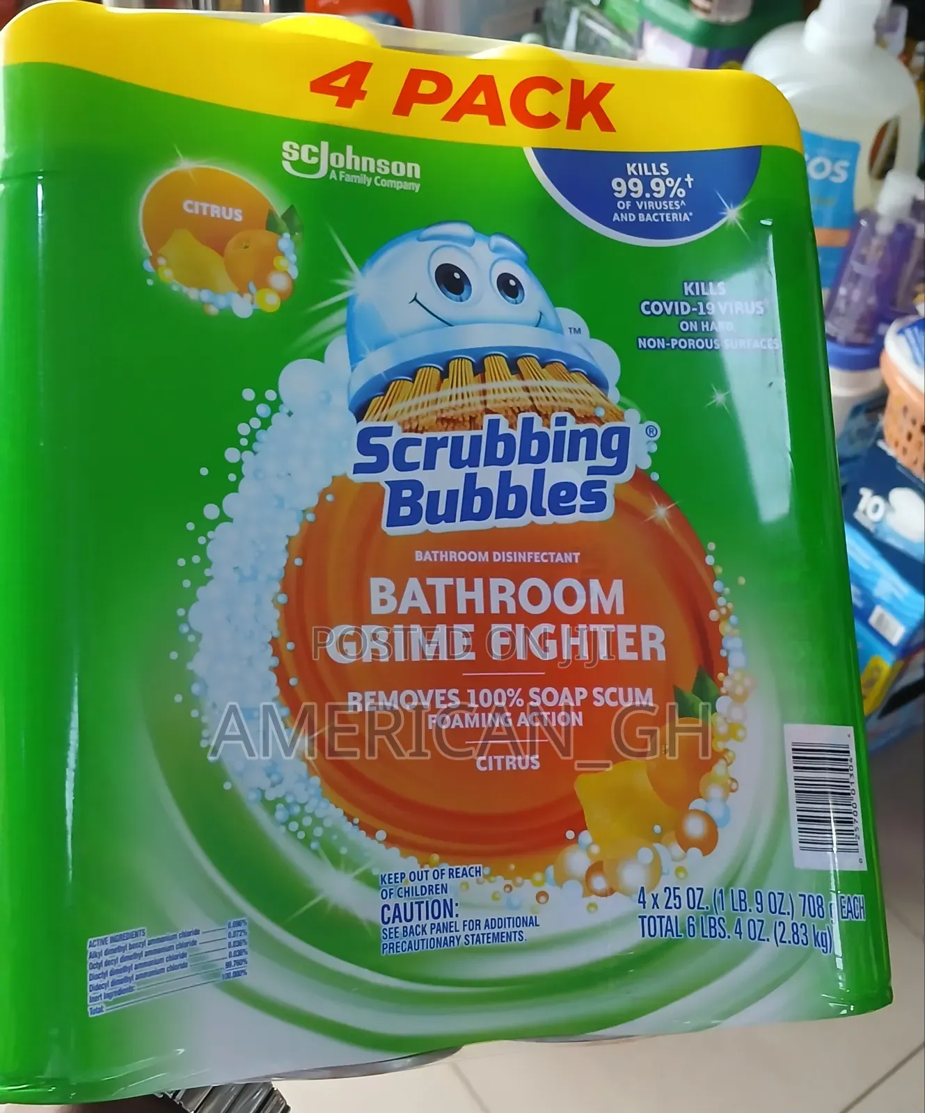 Scrubbing Bubbles Mega Shower Foamer Spray, 708g Each