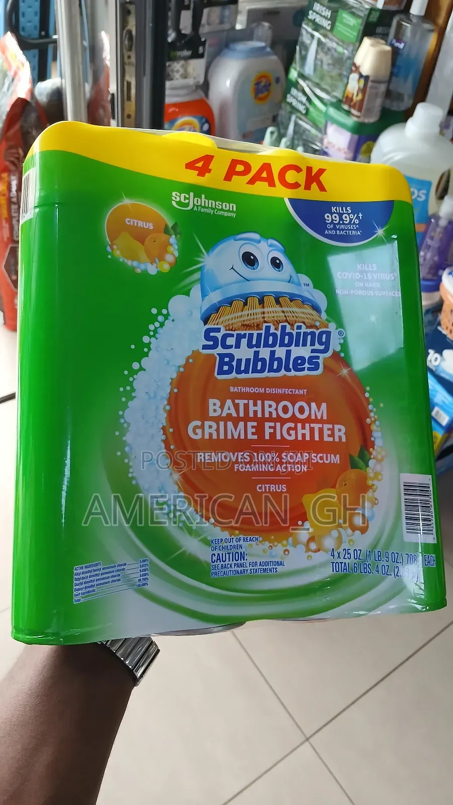 Scrubbing Bubbles Mega Shower Foamer Spray, 708g Each