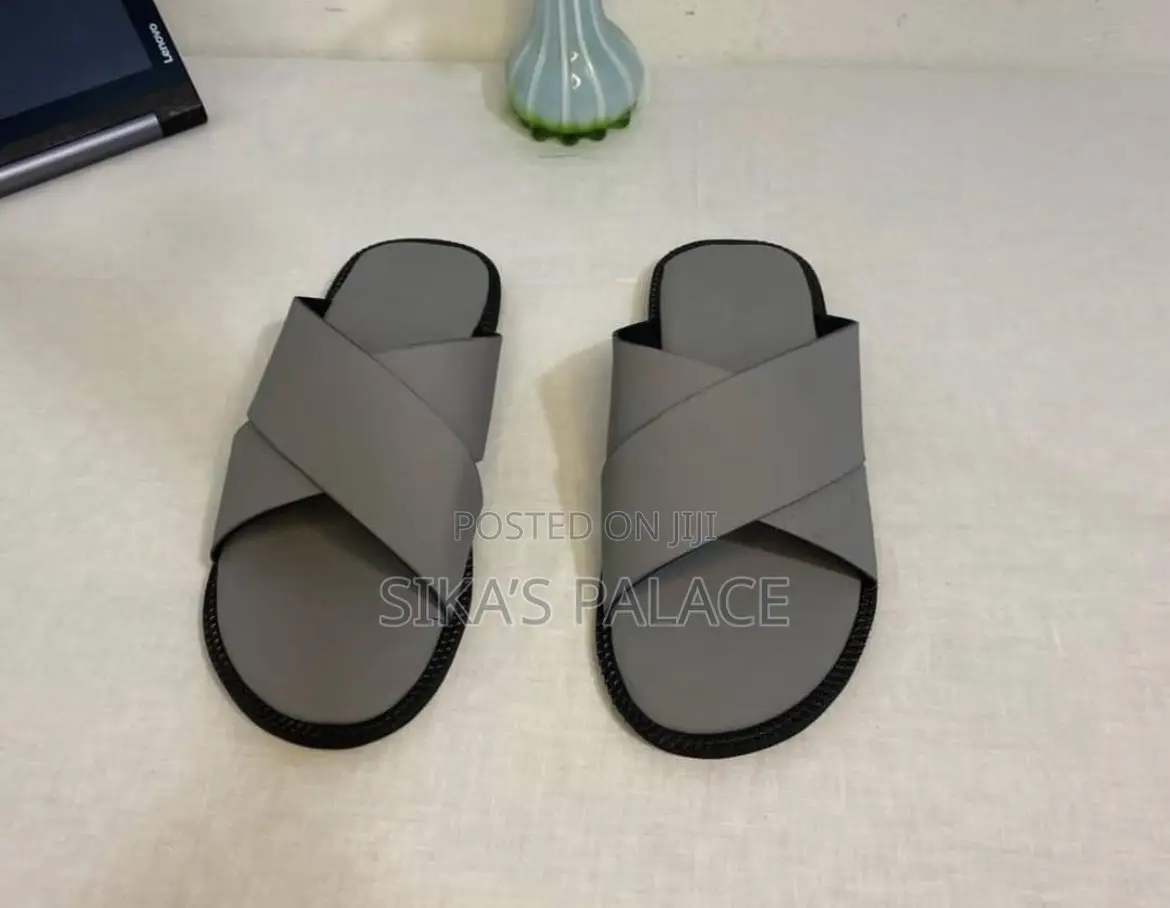Ash Leather Slippers