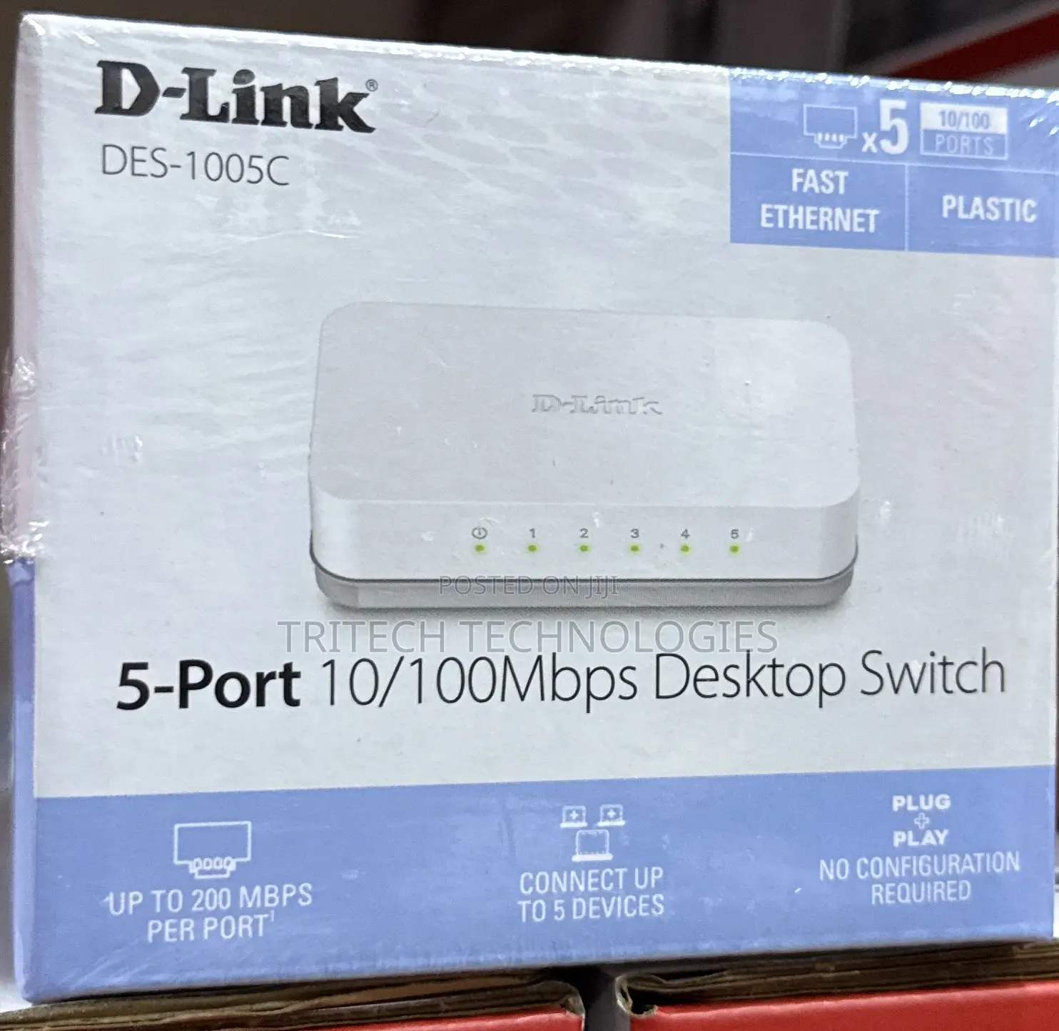 D-Link Des-1005a 5port Ethernet Switch Desktop (Plastic)