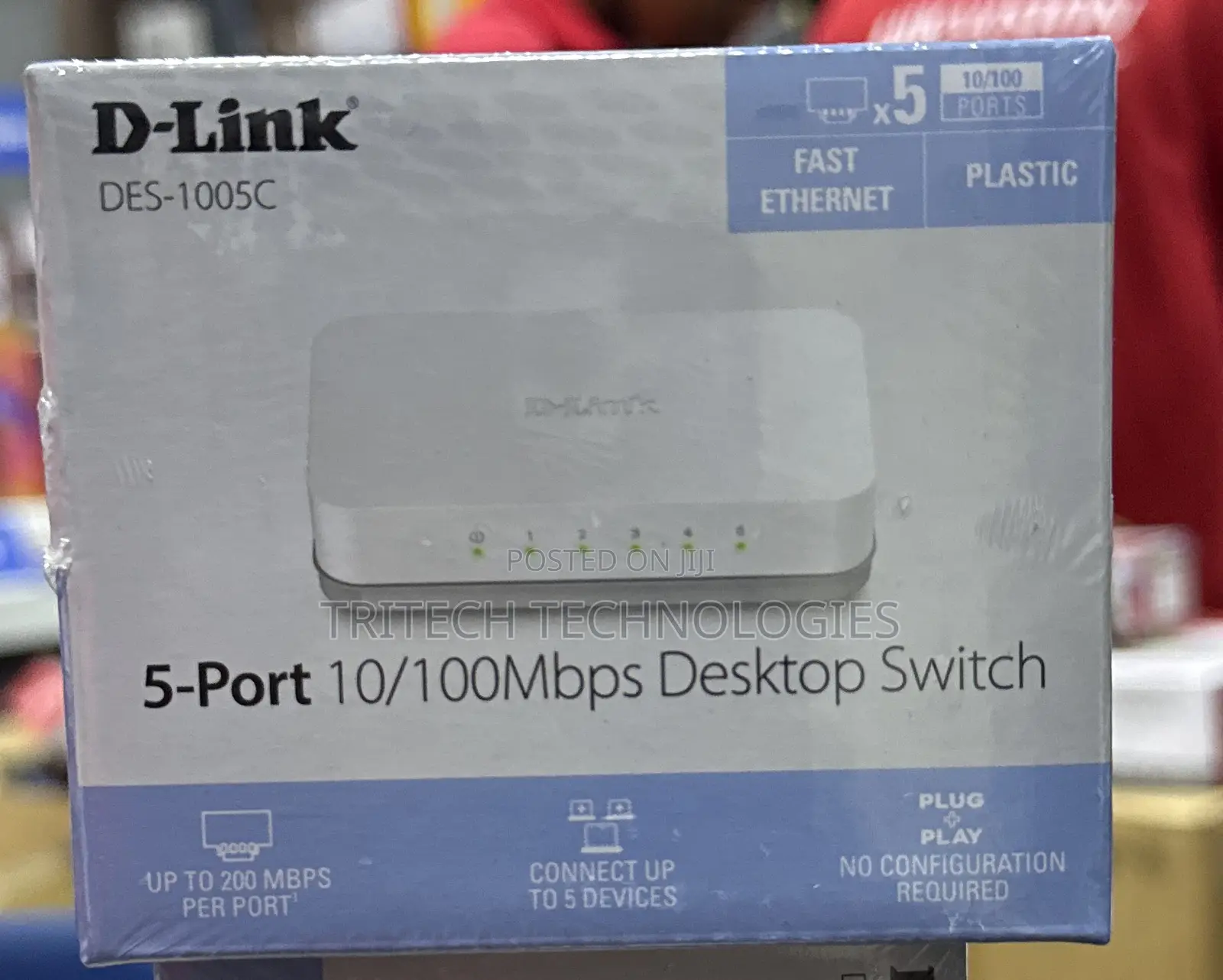 D-Link Des-1005a 5port Ethernet Switch Desktop (Plastic)
