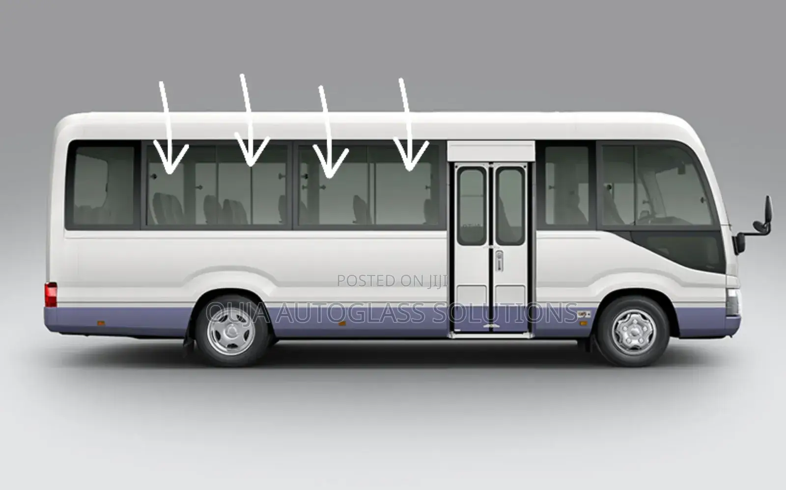 All Toyota Coaster Shifting Window Glasses Available