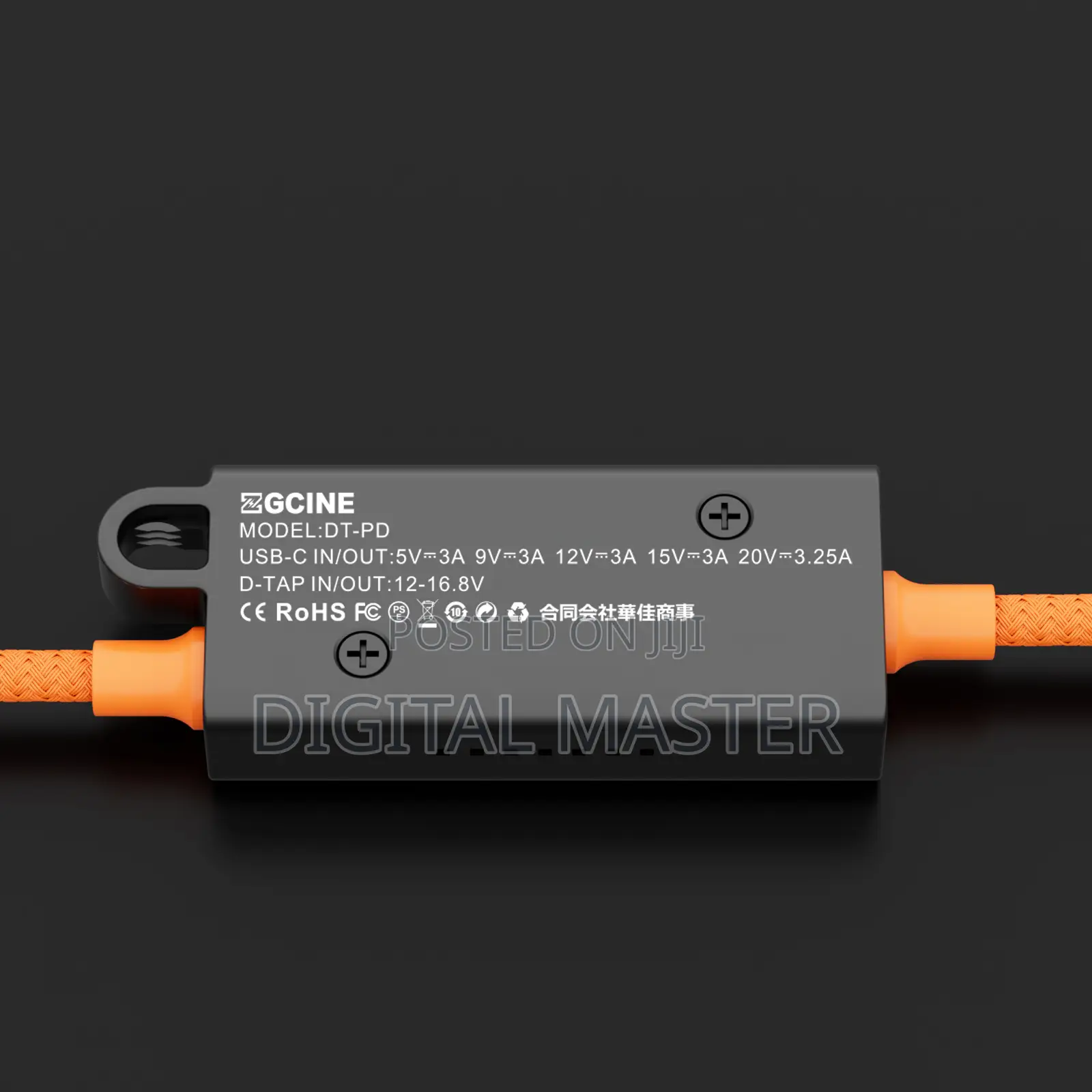 Zgcine D-tap To Usb-c Pd 2-way V-mount Charger Power Delivery Cable