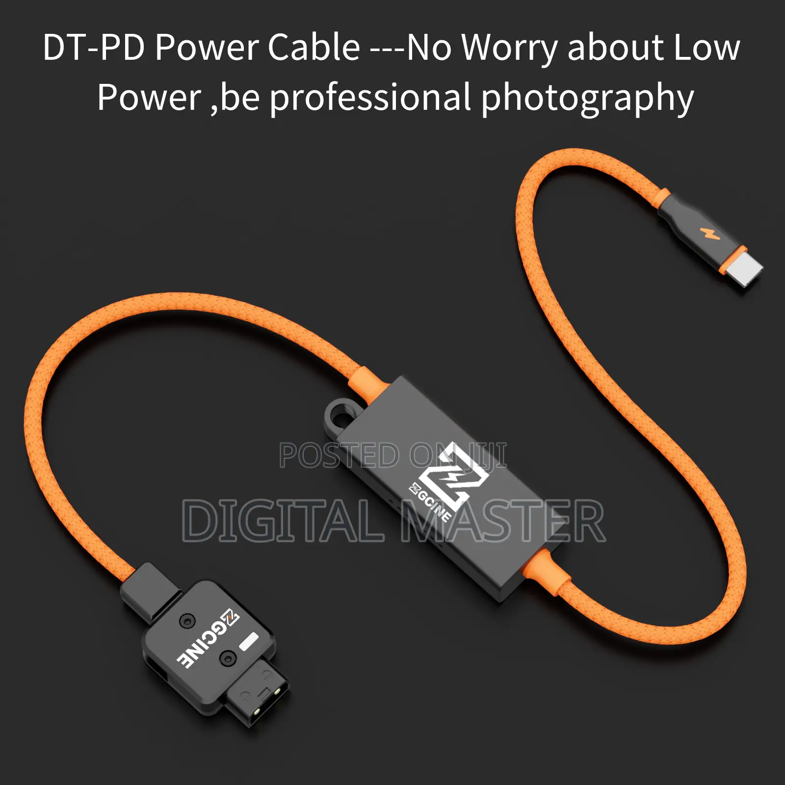 Zgcine D-tap To Usb-c Pd 2-way V-mount Charger Power Delivery Cable