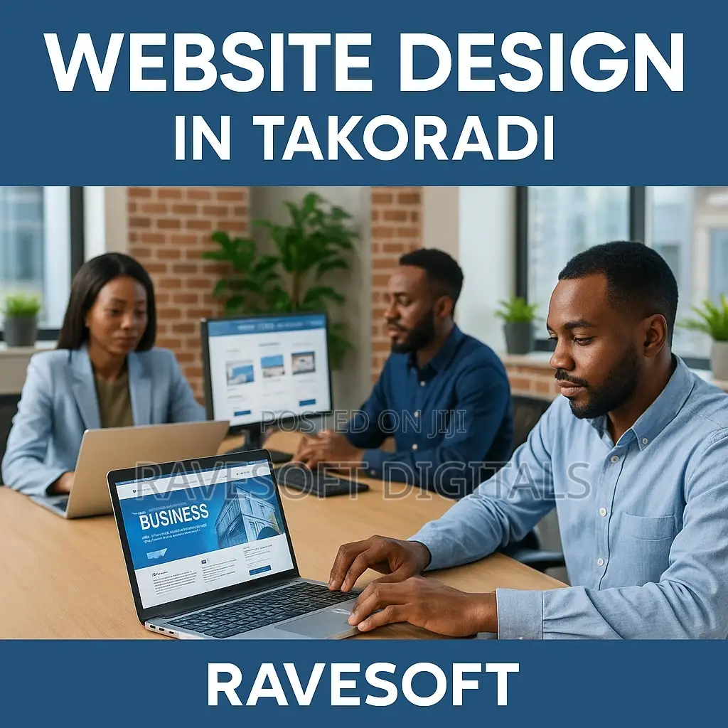 Ravesoft Website Design in Takoradi – Modern Affordable