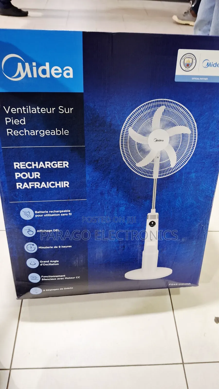 Midea-18′′-Rechargeable-Standing-Fan-Fs45-23mrd
