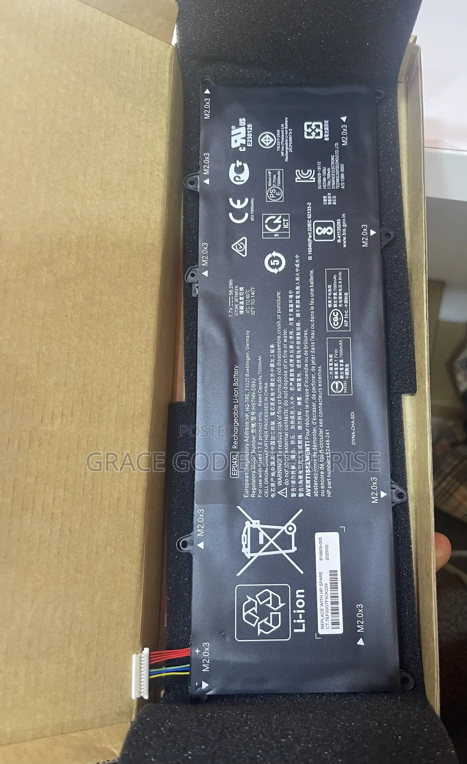 Original Ep04xl Laptop Battery  Hp Elite Dragonfly G1 2019