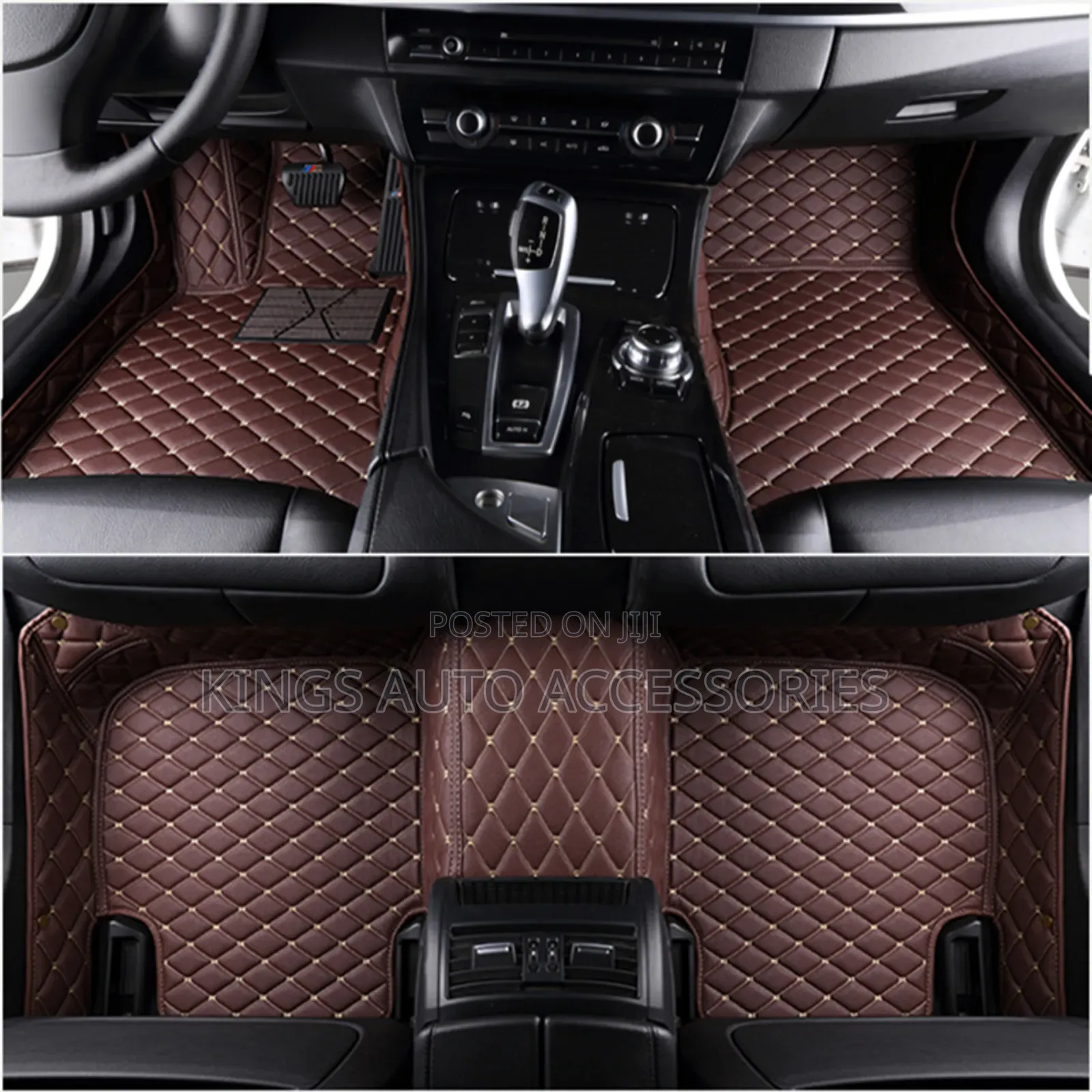 Brown Quality Foreign Leather Floor Mat