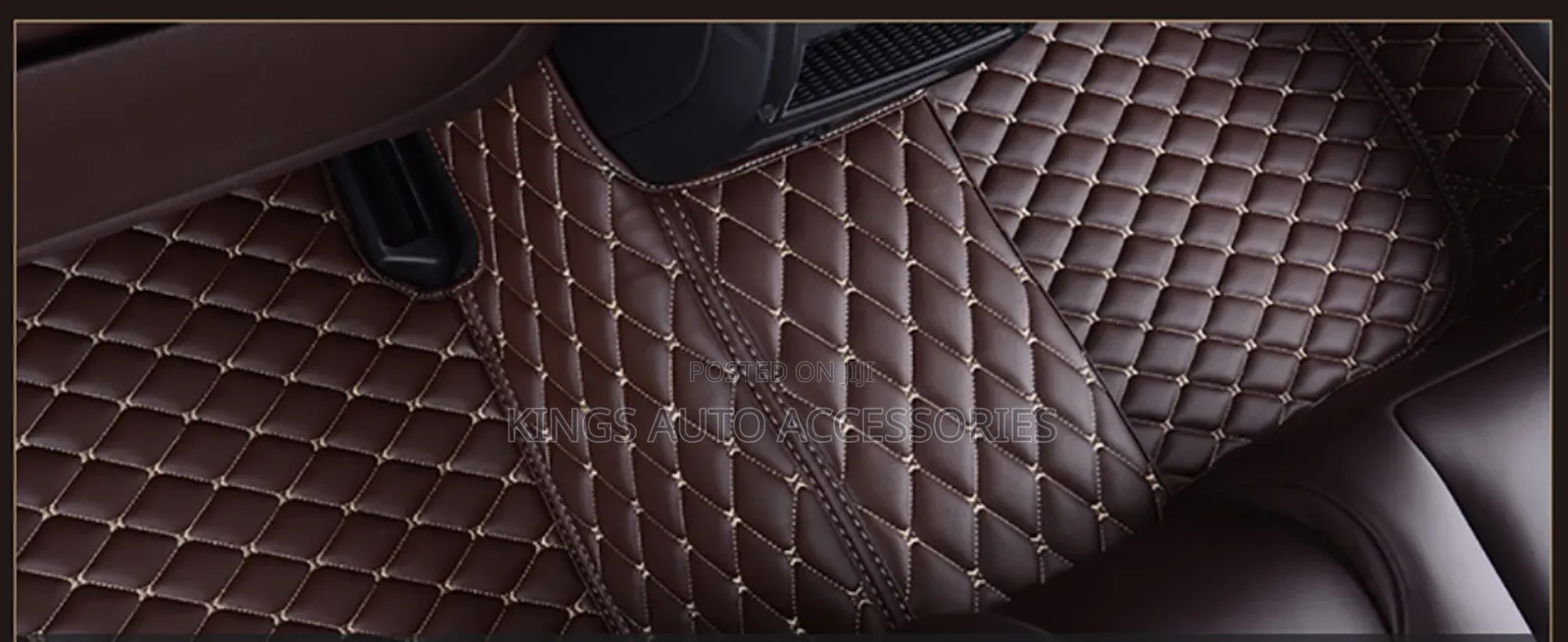 Brown Quality Foreign Leather Floor Mat