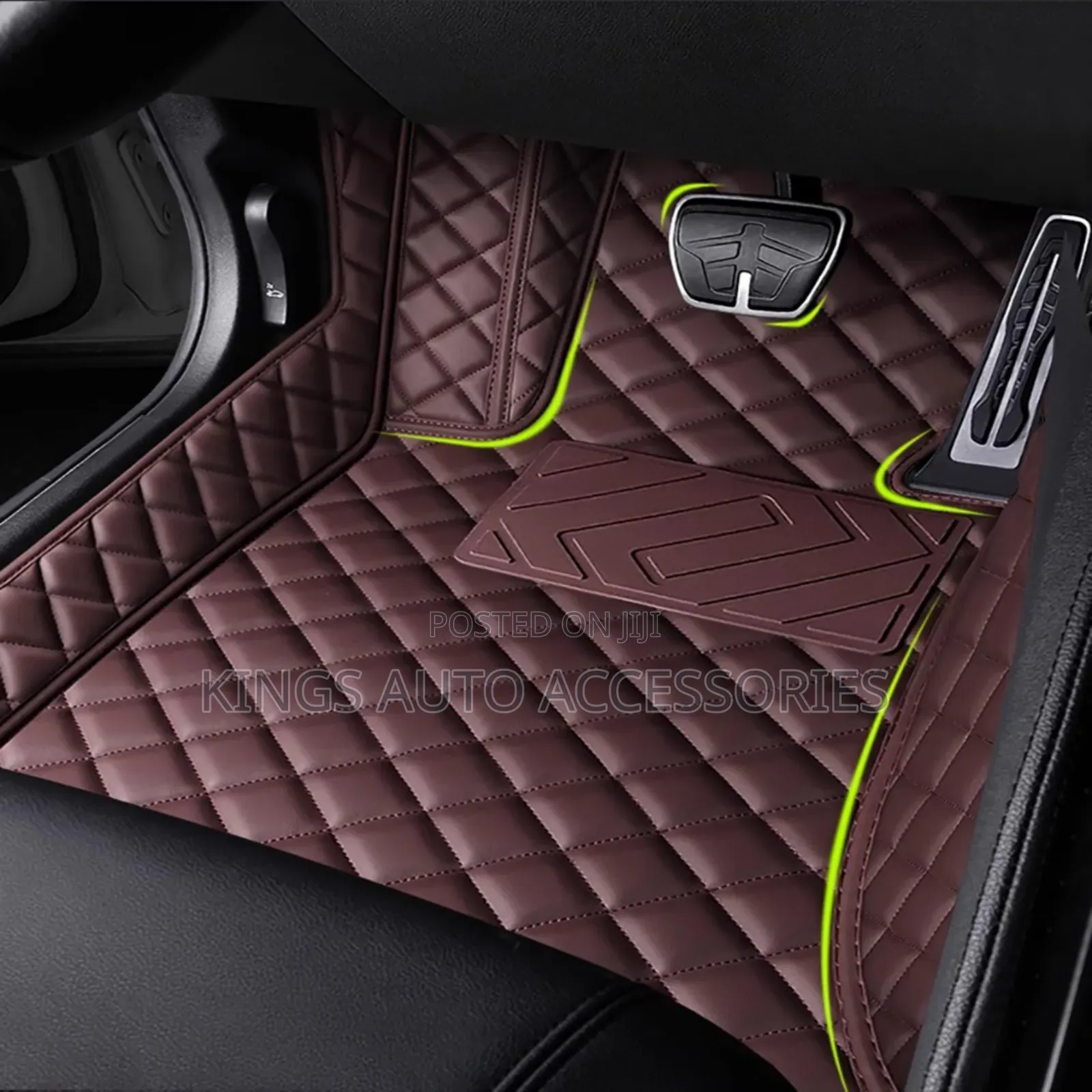 Brown Quality Foreign Leather Floor Mat