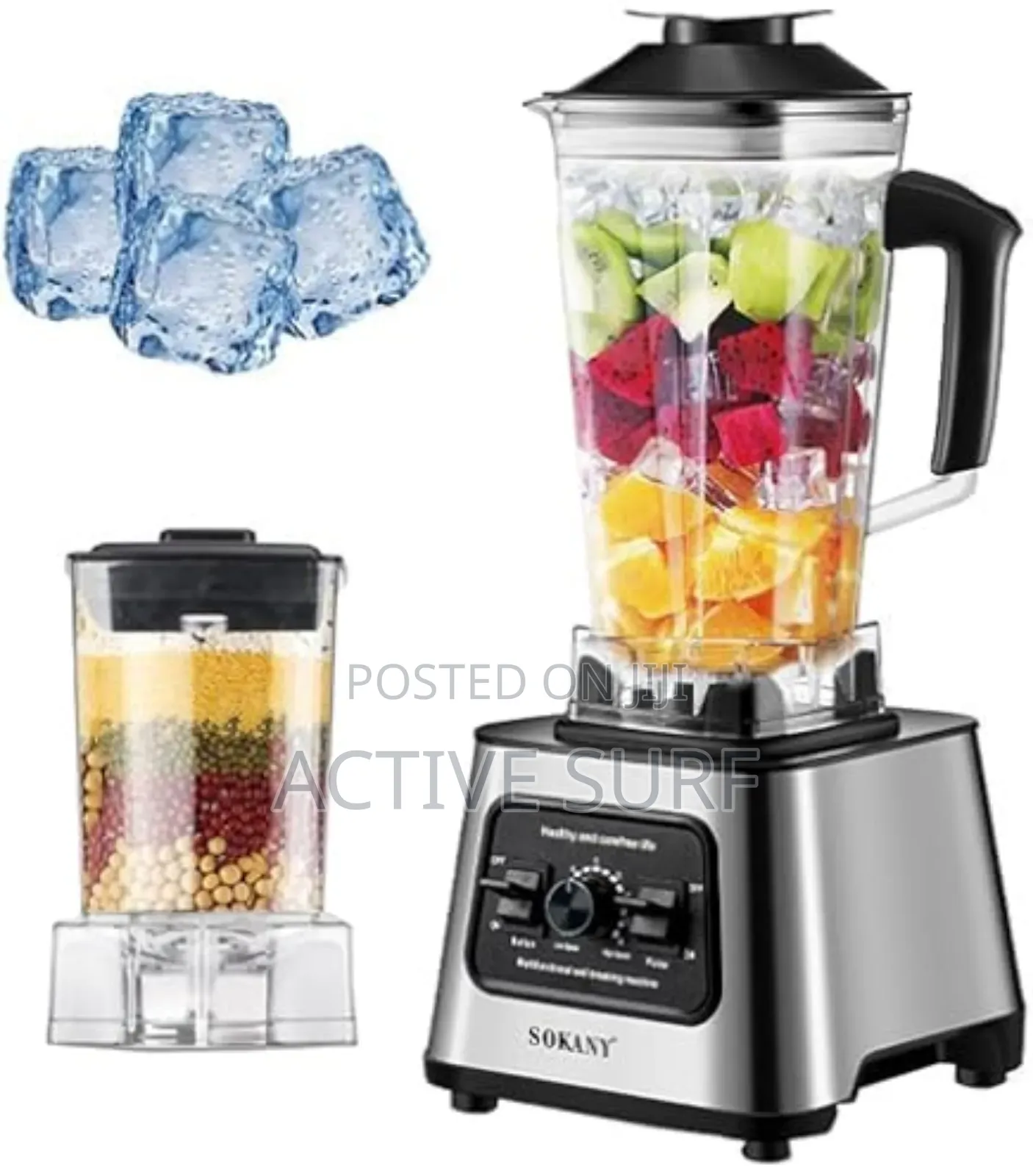Sokany Sk-03043 (2 in 1) Countertop Blender and Grinder