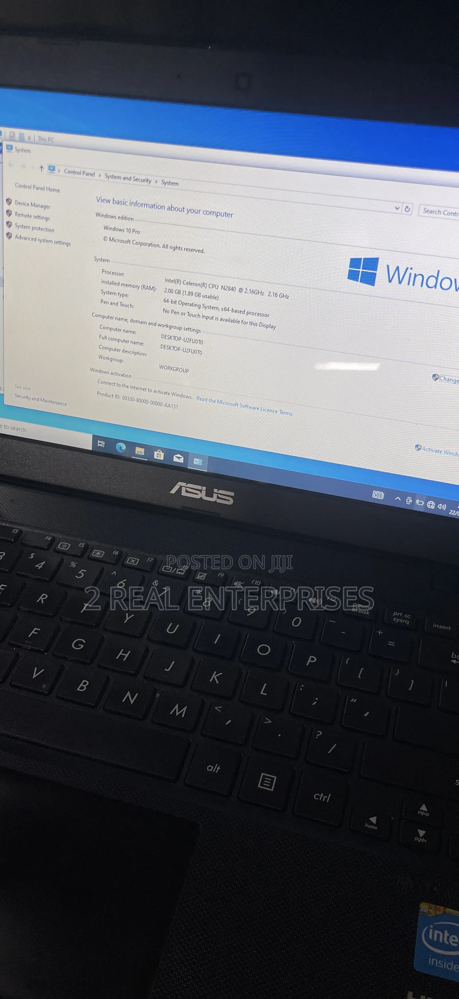Laptop Asus X200MA 2GB Intel Celeron HDD 256GB