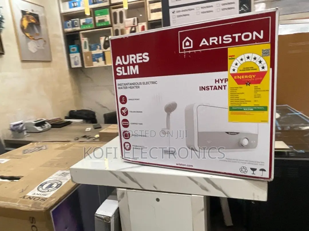 Space-Saving Power Ariston Aures Slim Instant Hot Water Heater