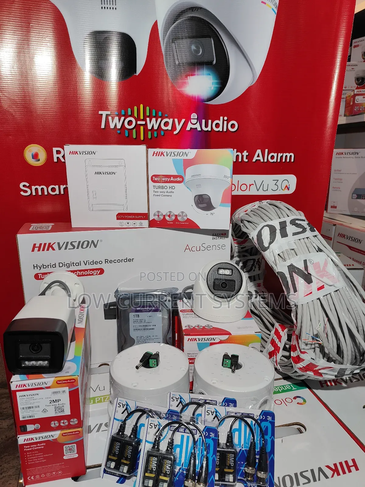 Hikvision Promo 4channel Full Kit Cameras CCTV Kit Two Ways Audio