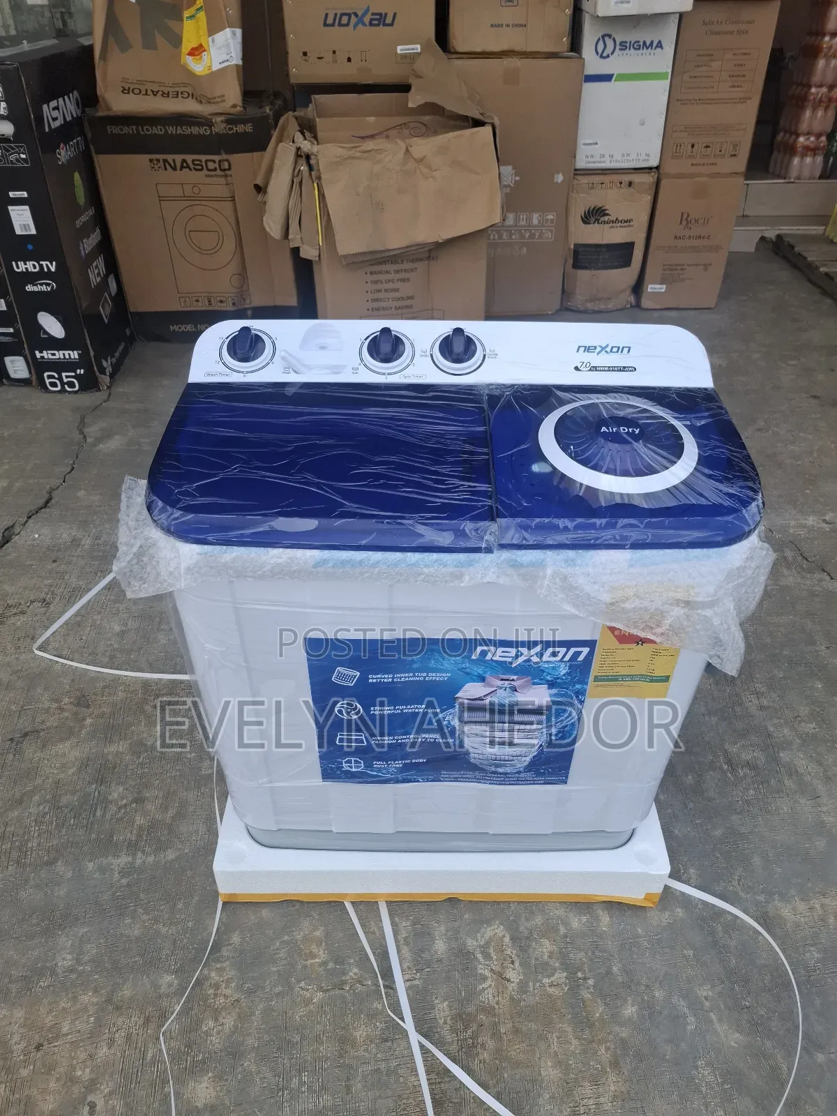Fast Washing Nexon Washing Machine 7kg Semi Automatic Available