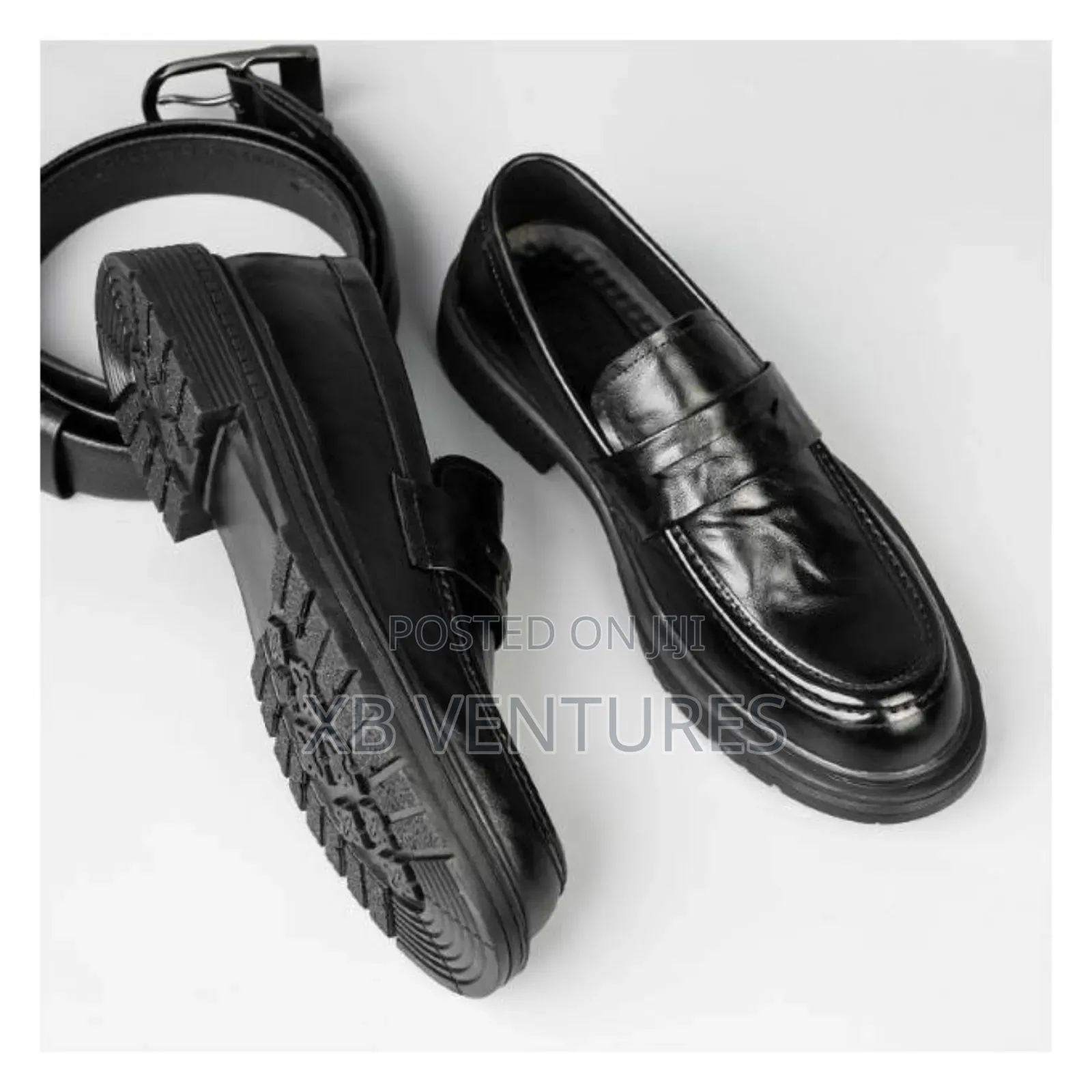 Men's Classic Black Loafers Shoes