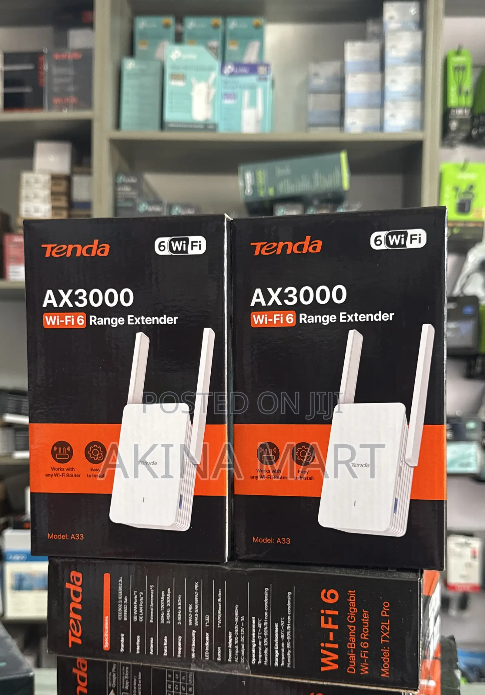Tenda A33 Wifi 6 Range Extender Ax3000 Tenda A33