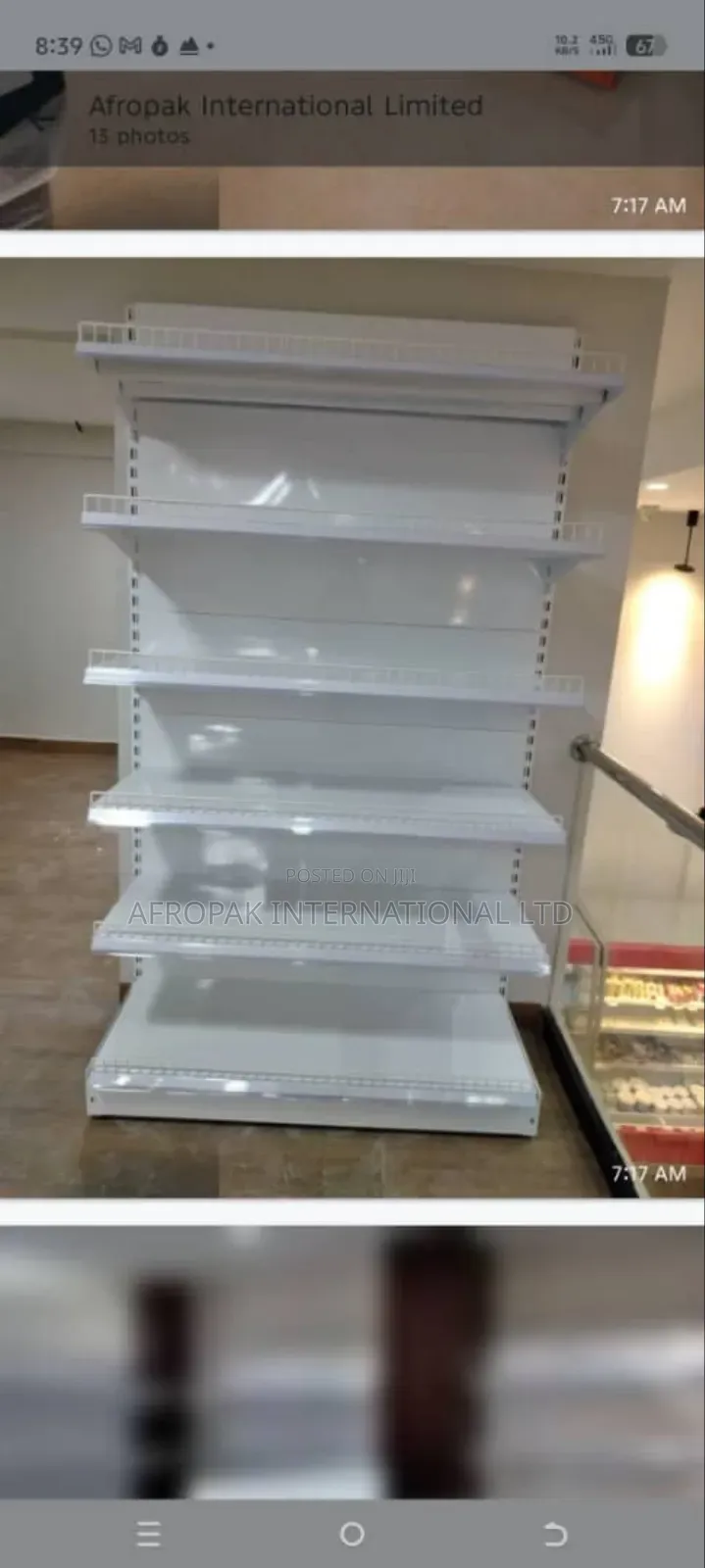 Wall Unit for Supermarkets, Pharmacies and Retail Shops.