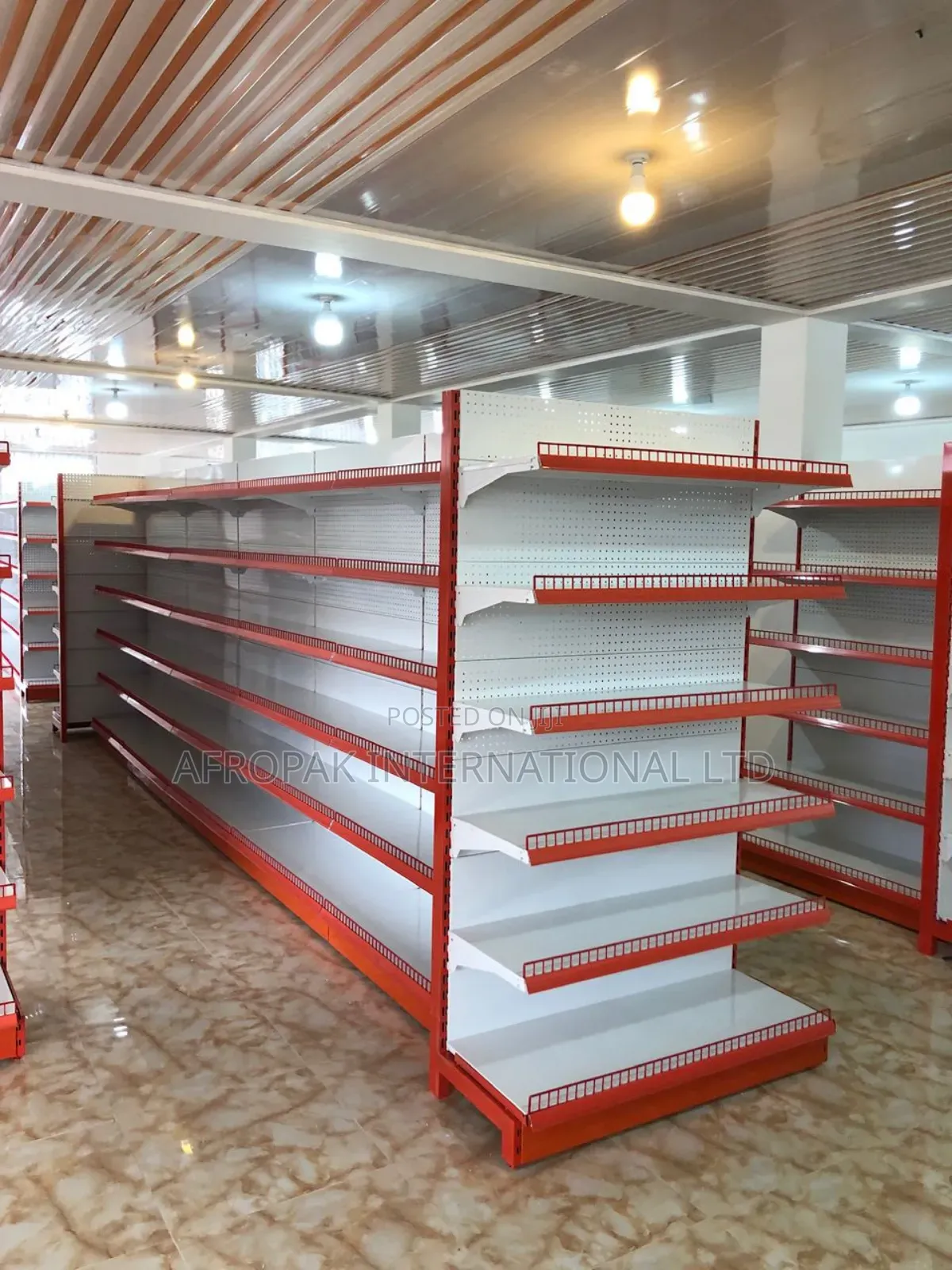 Heavy Duty End Unit Shelves for Supermarkets and More