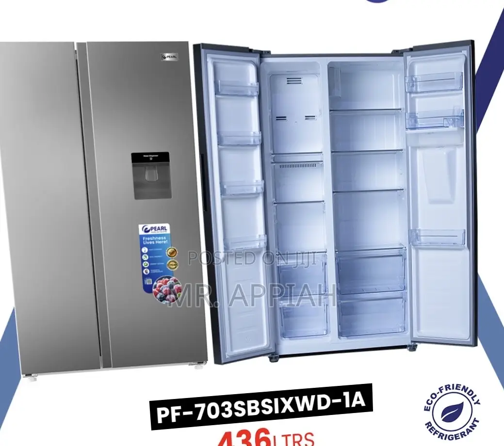 Fast Chilling Pearl Pf-703sbsixwd-1a (436 Ltrs) Side Any Side Fridge.