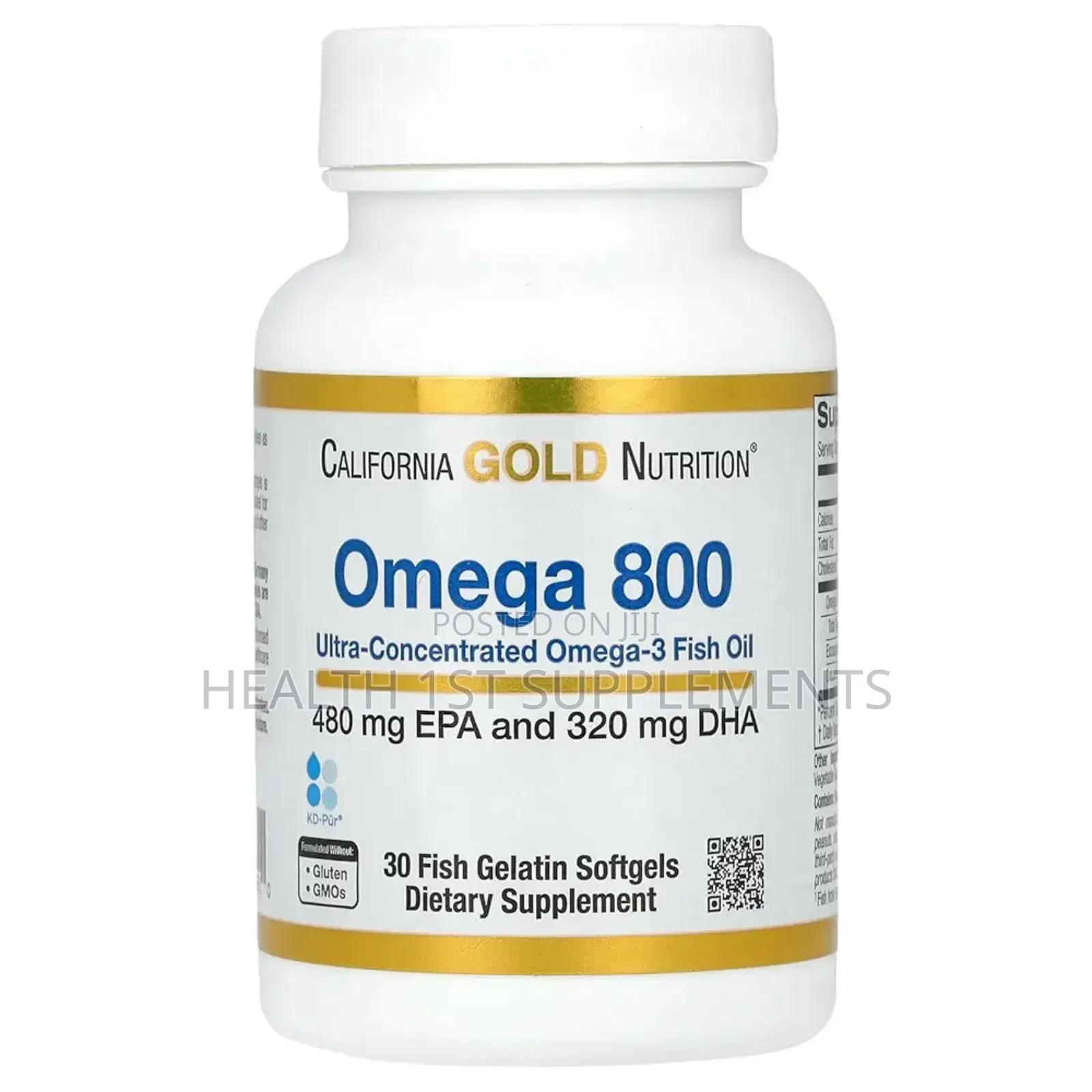 Ultra Omega-3 Fish Oil, Brain, Heart, Nerve Joint Health 30 Softgels
